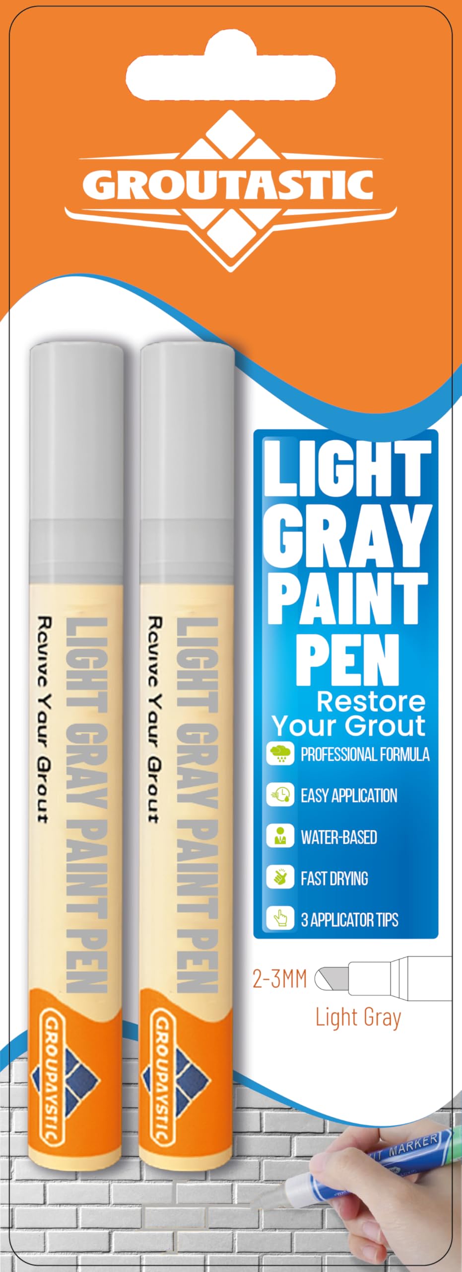 Grout Pen 2 Pack (2 Ounce)