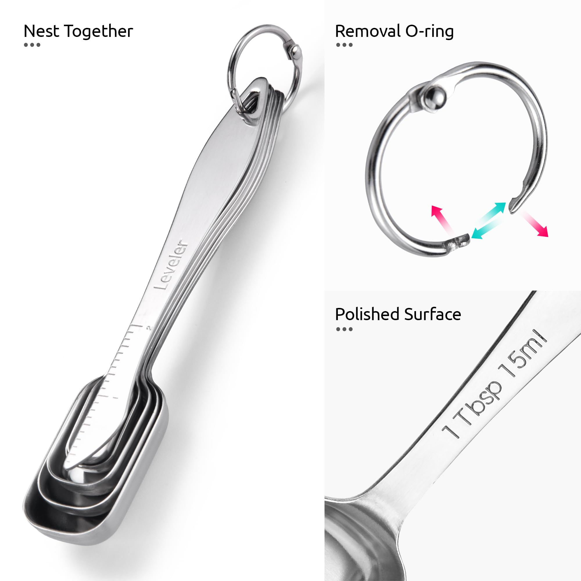 Narrow Square Measuring Spoons
