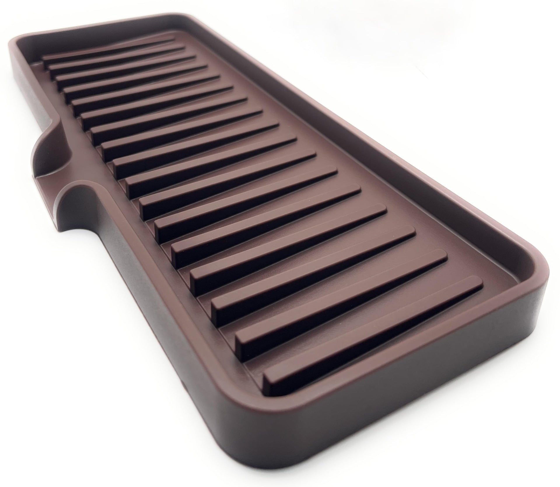 Silicone Soap Dish Tray and Sponge Holder with Drain Chute