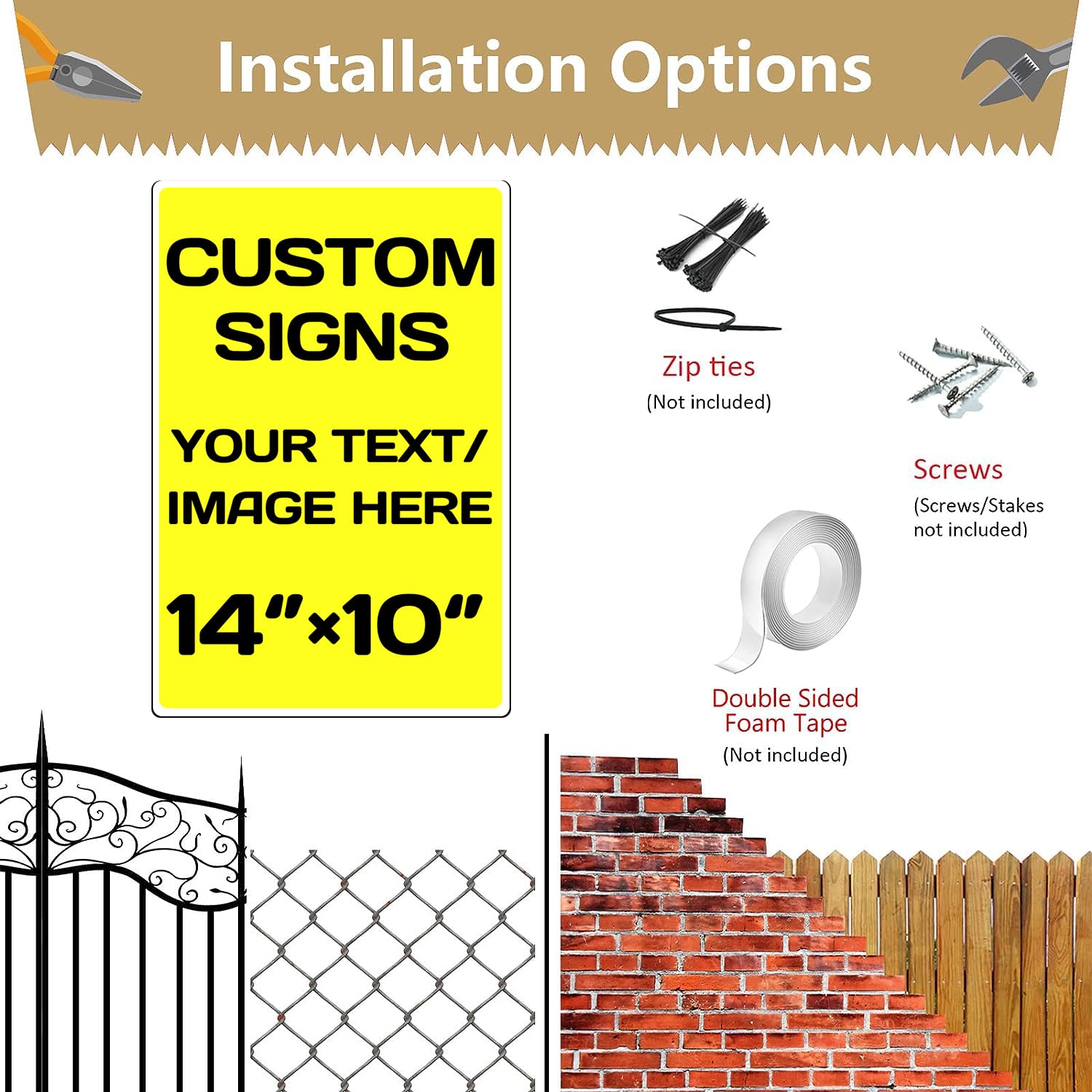 Personalized Aluminum Metal Signs