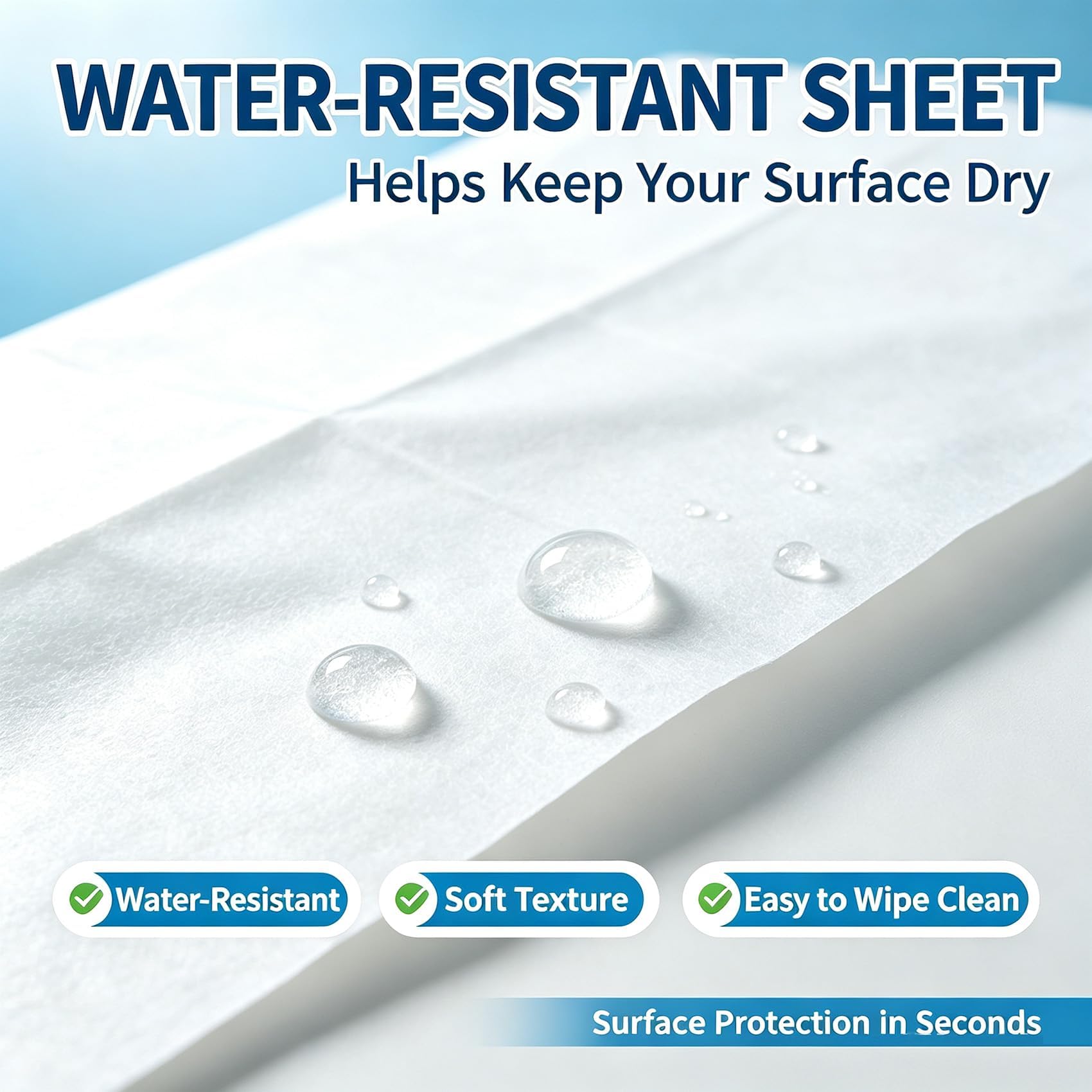 100PCS Massage Table Sheets Disposable Spa Bed Cover 75x31 Waterproof White (100 Count)