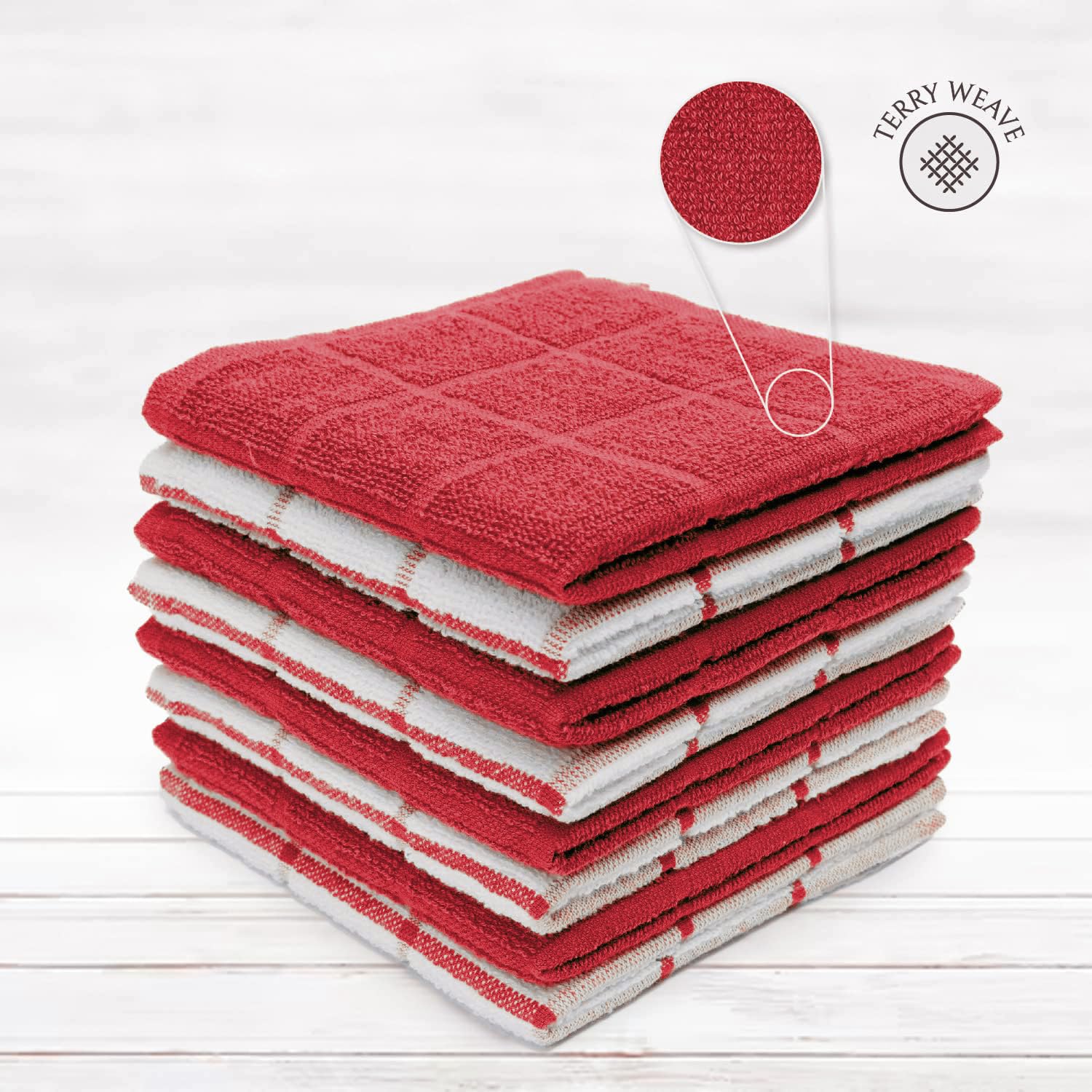 100% Cotton Kitchen Towels and dishcloths Sets