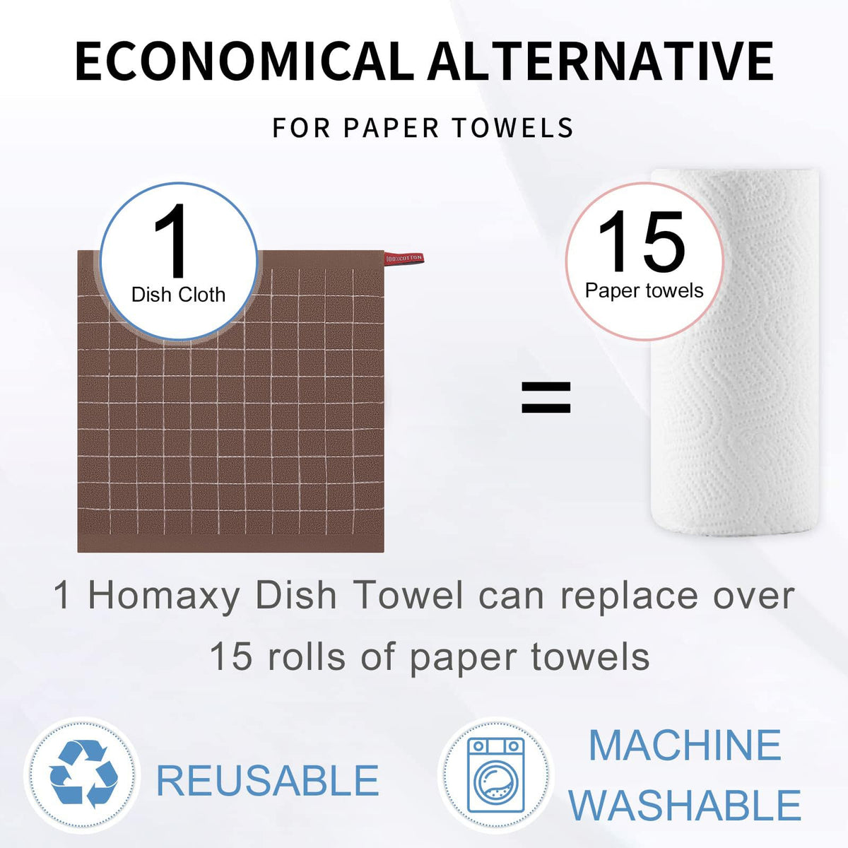 100% Cotton Terry Kitchen Towels (4 Count)