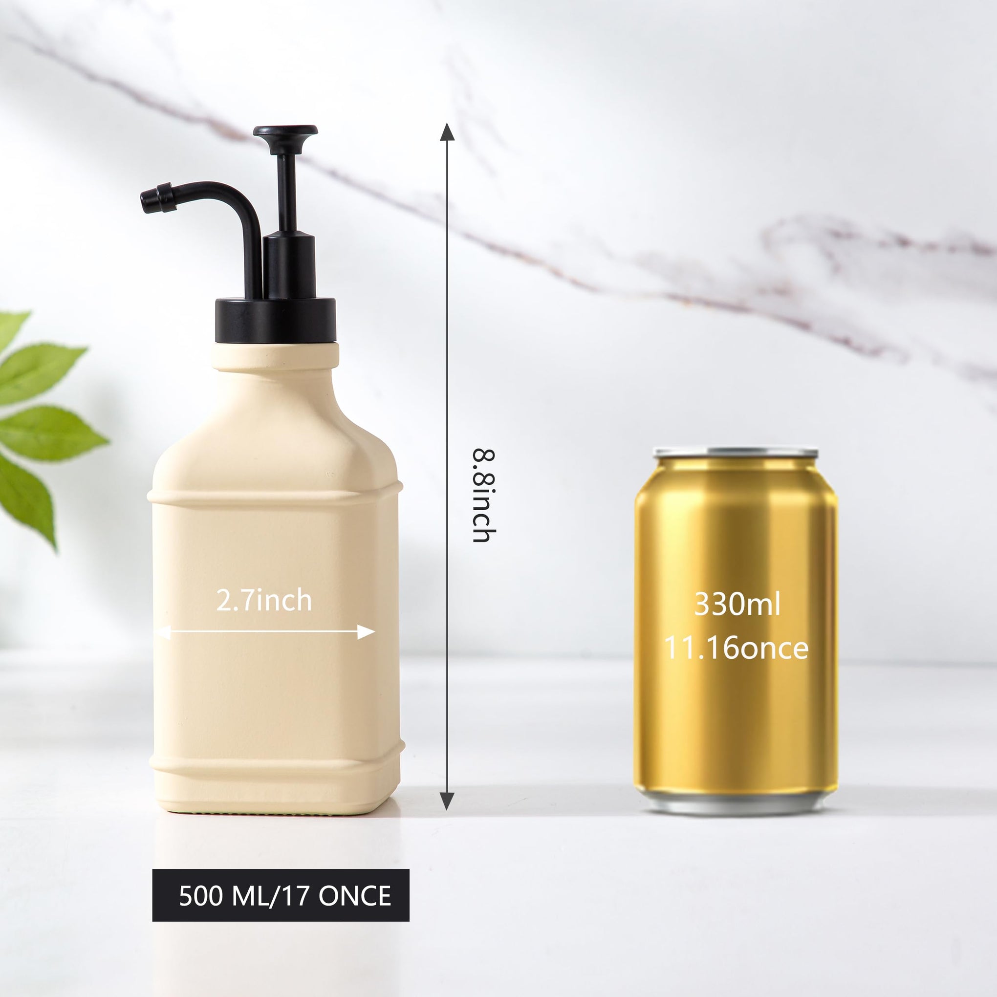 Beige Soap Dispenser