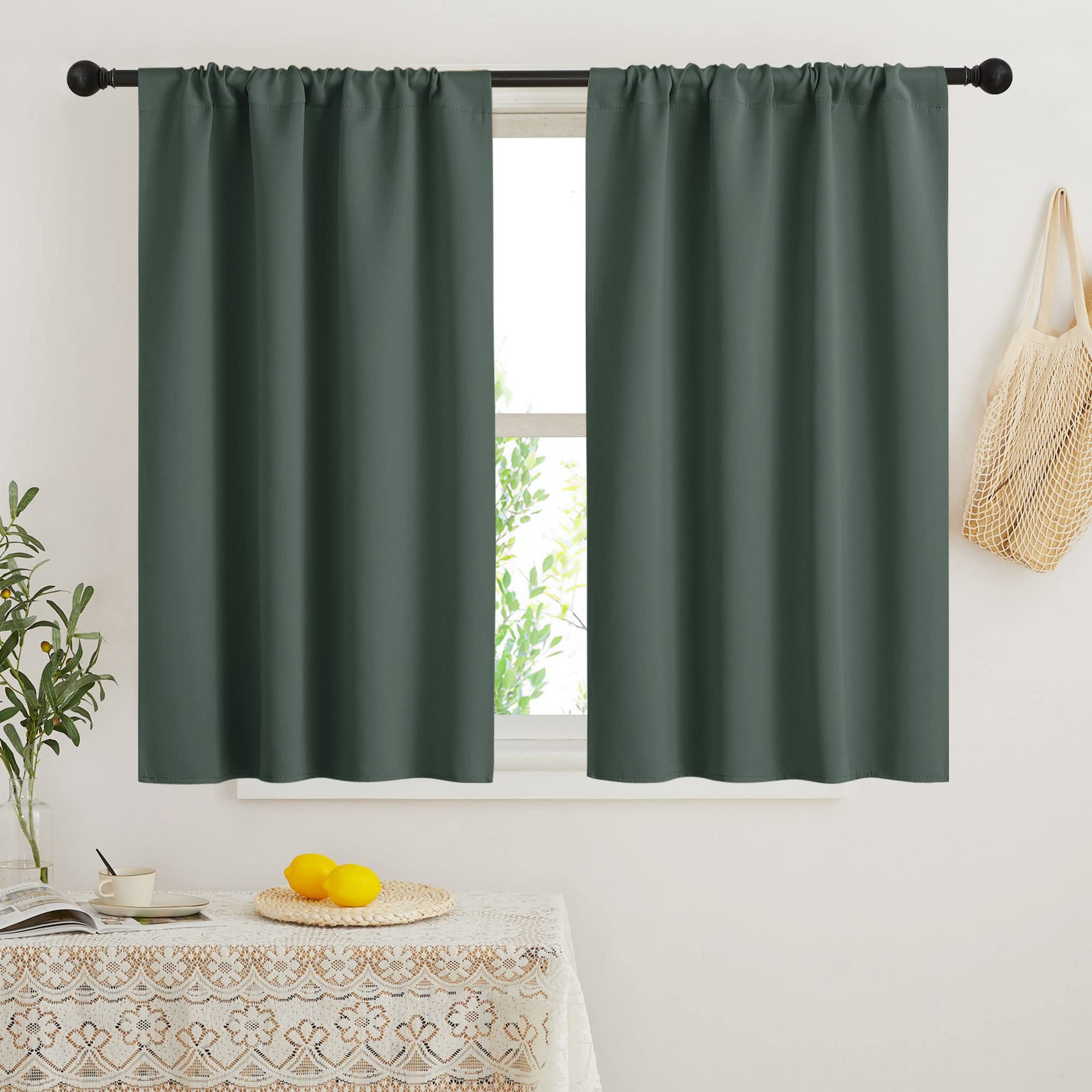 Short Blackout Curtains for Bedroom (2 Count)