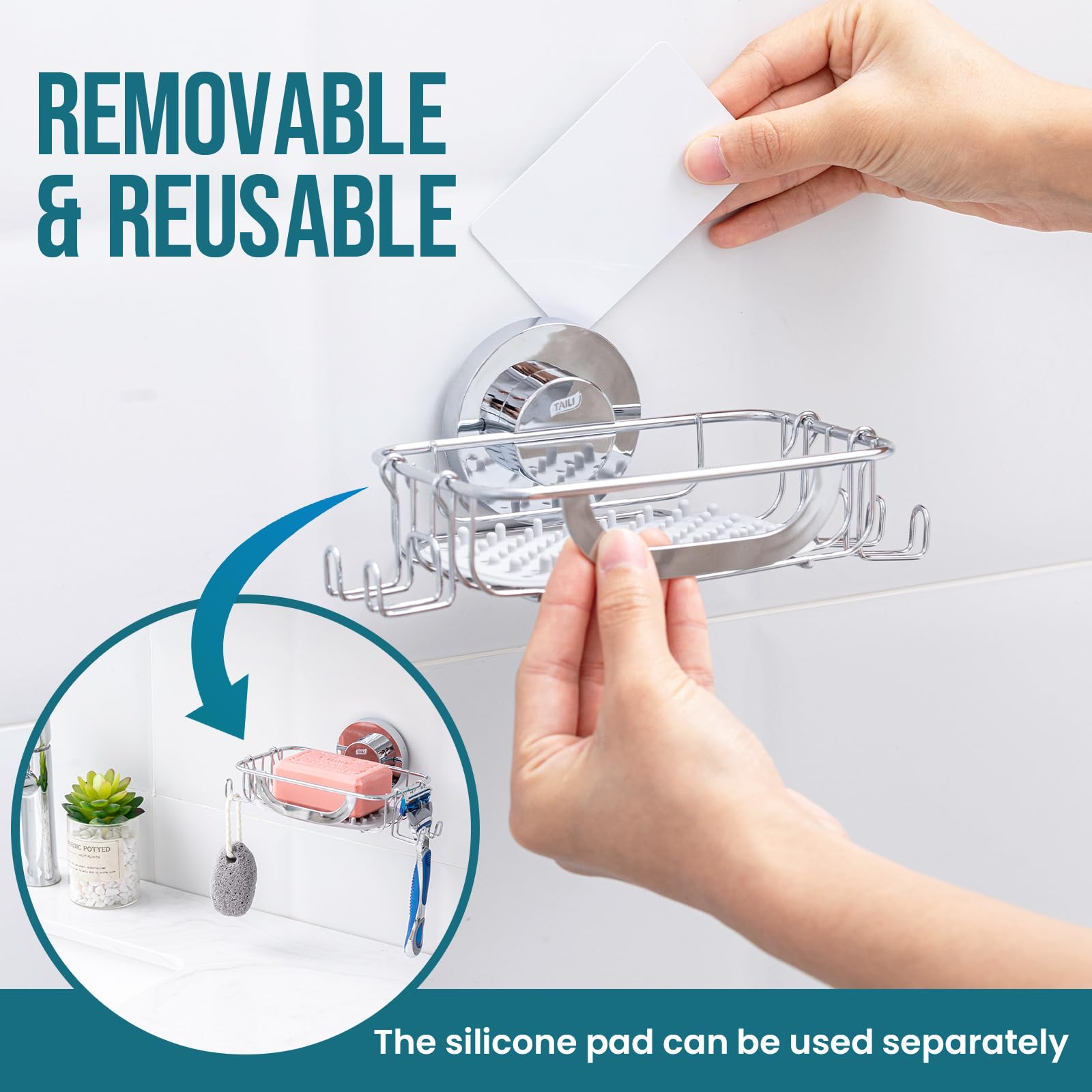 Soap Dish Bar Soap Holder Suction Cup