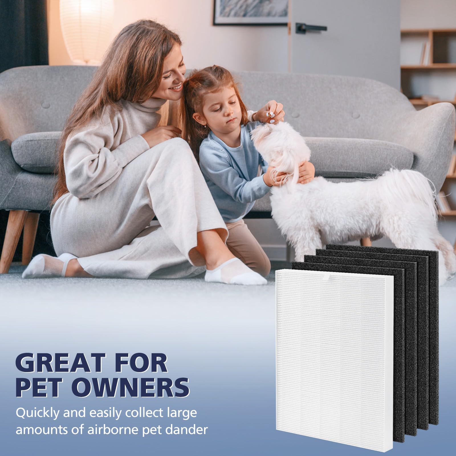 2 Pack C545 Replacement Filter S Compatible with Winix C545 Air Purifier (10 Count)