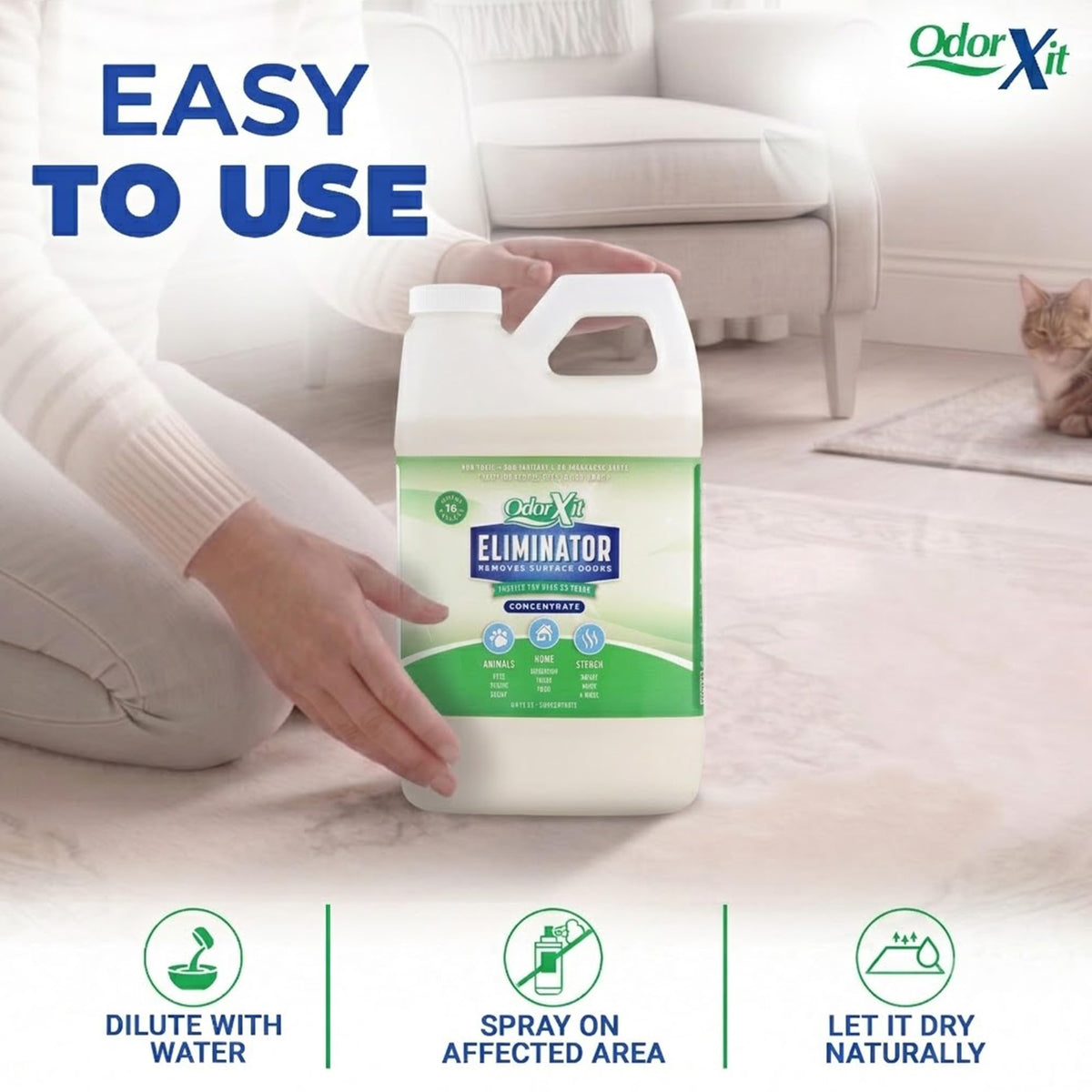 Concentrated Pet Urine Odor Eliminator (64 Fl Oz)