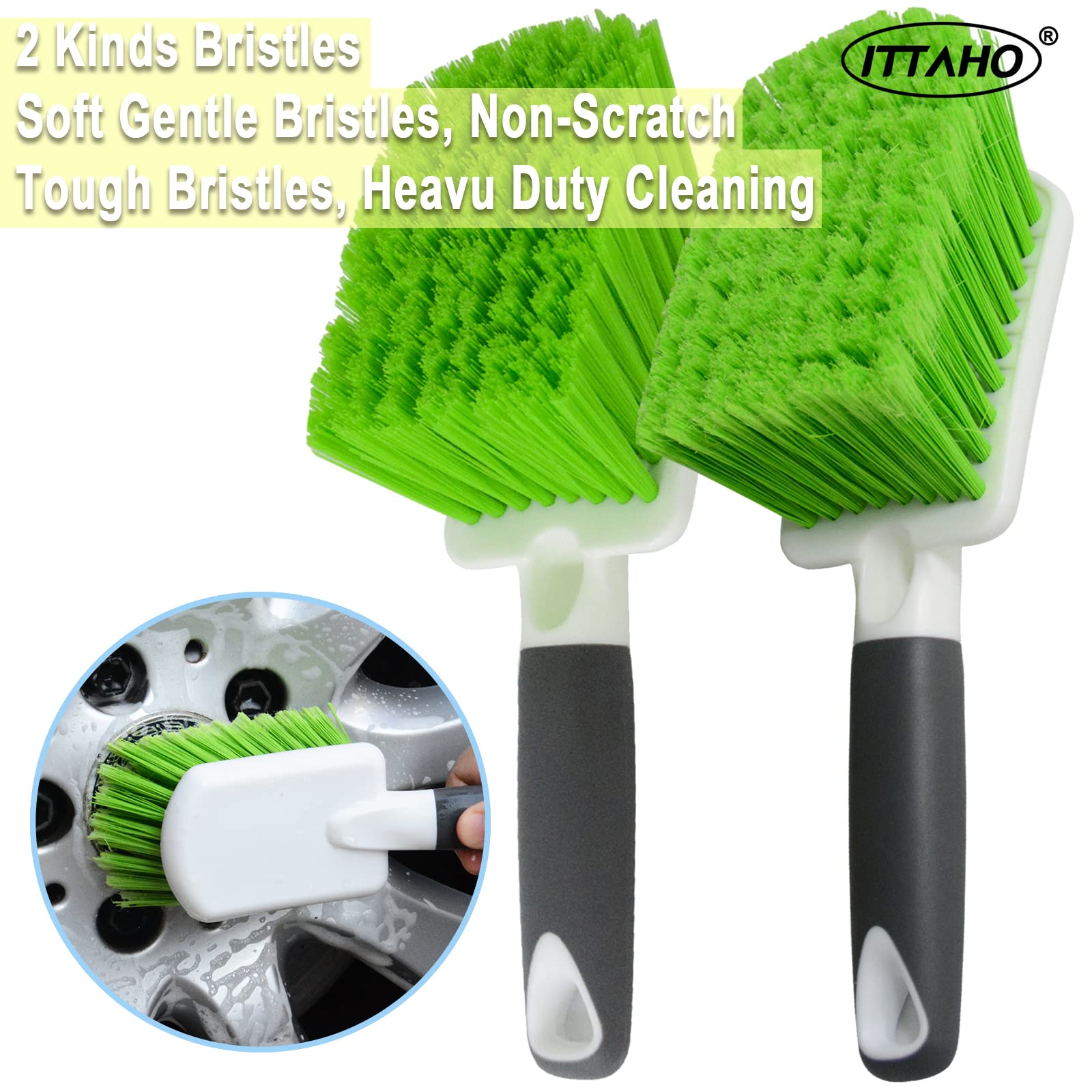2 Pack Car Wash Brush (2 Count)