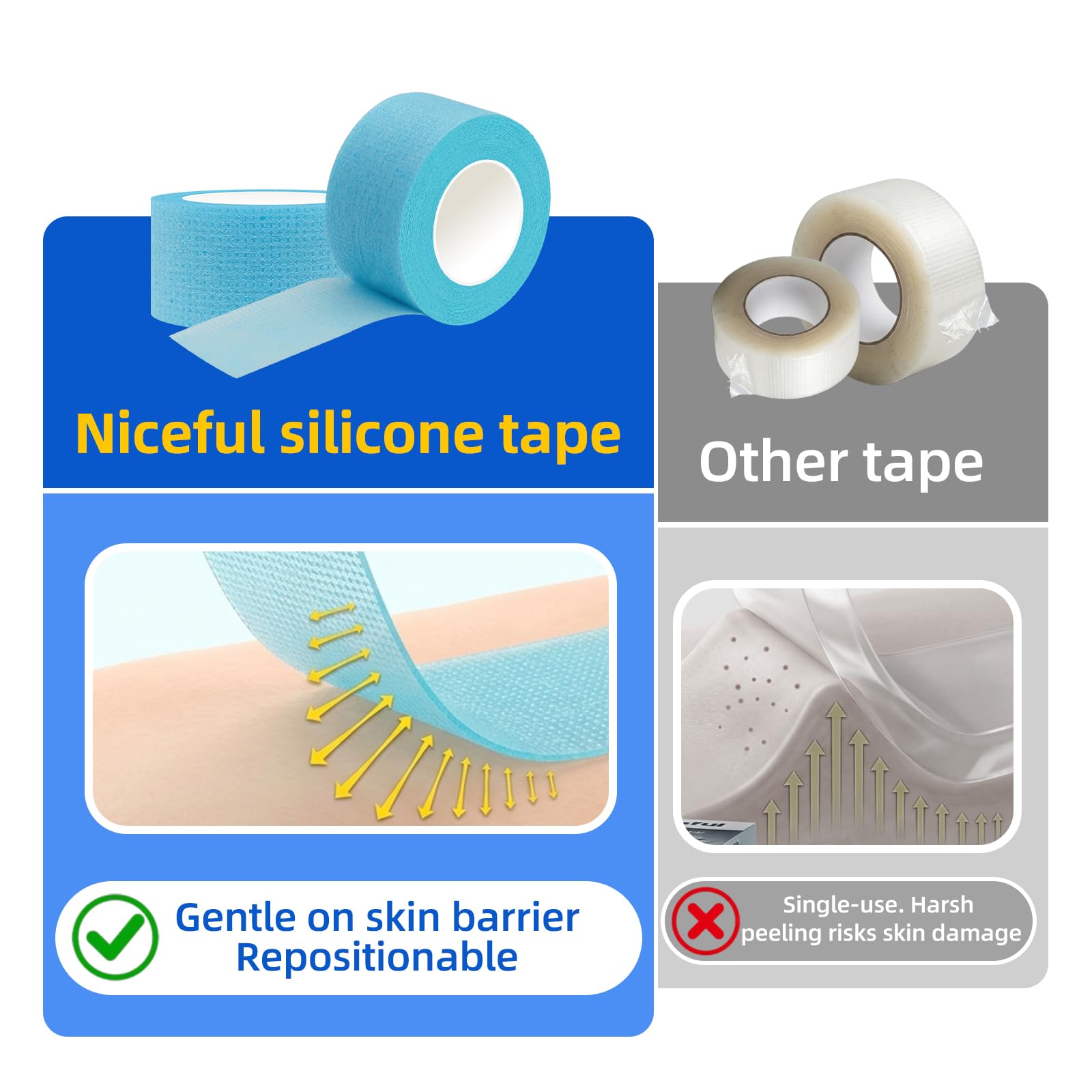 Silicone Medical Tape (6 Count)