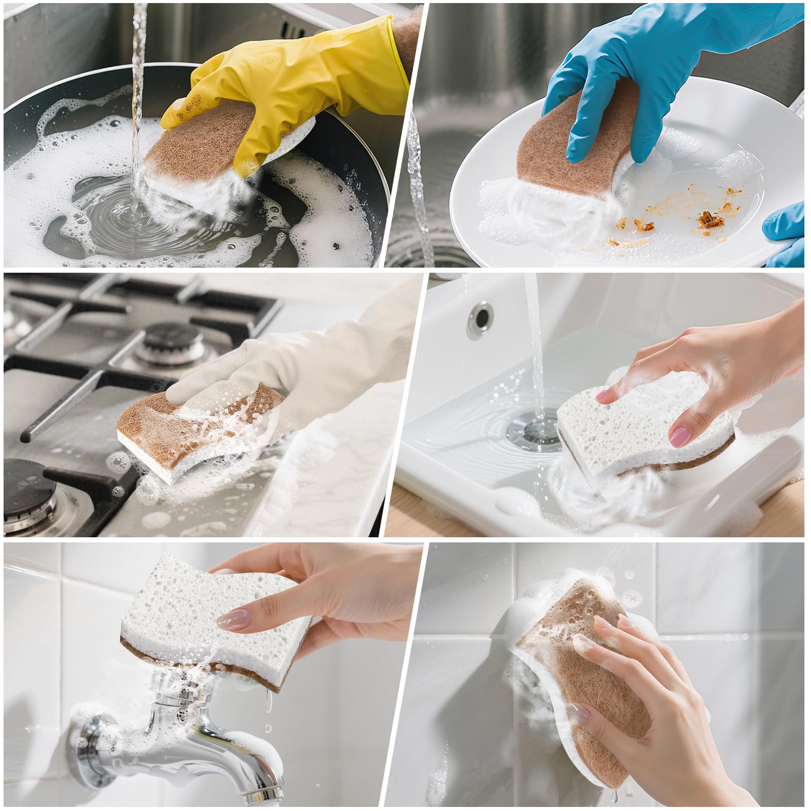 12Pack Natural Kitchen Sponge (12 Count)