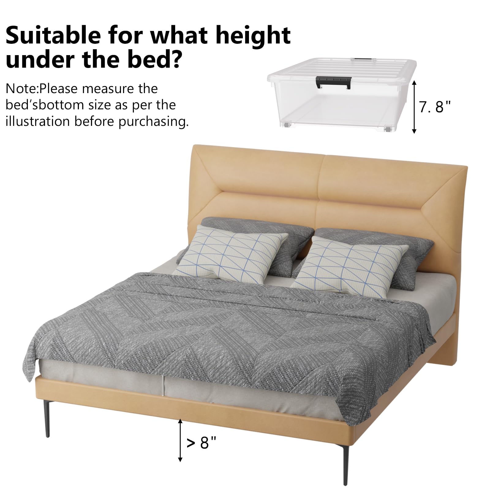 50 Qt Under Bed Storage Bins with Wheels (3 Count)