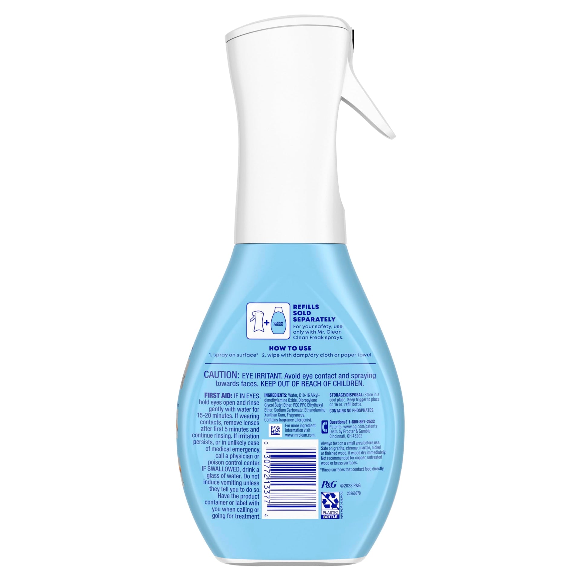 Clean Freak Foaming Bathroom Surface Cleaner Multi (64 Fl Oz)