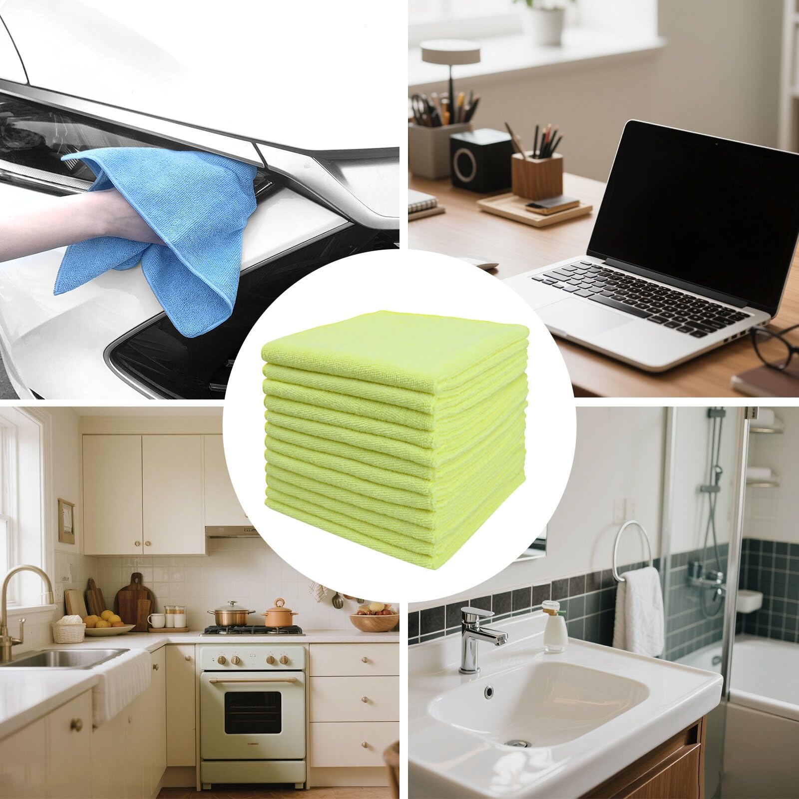 Microfiber Cleaning Cloth (12 Count)
