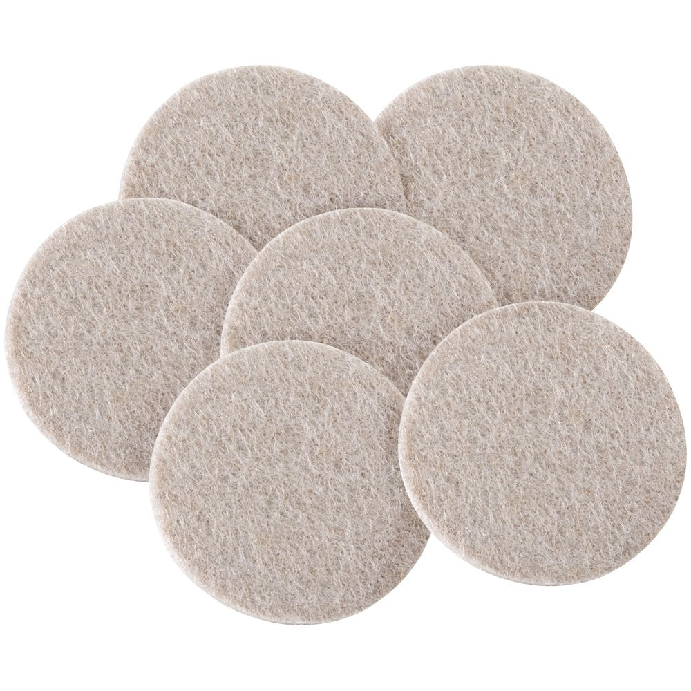 4713295N Heavy Duty 2 Inch Felt Furniture Pads to Protect Hardwood Floors from Scratches (6 Count)