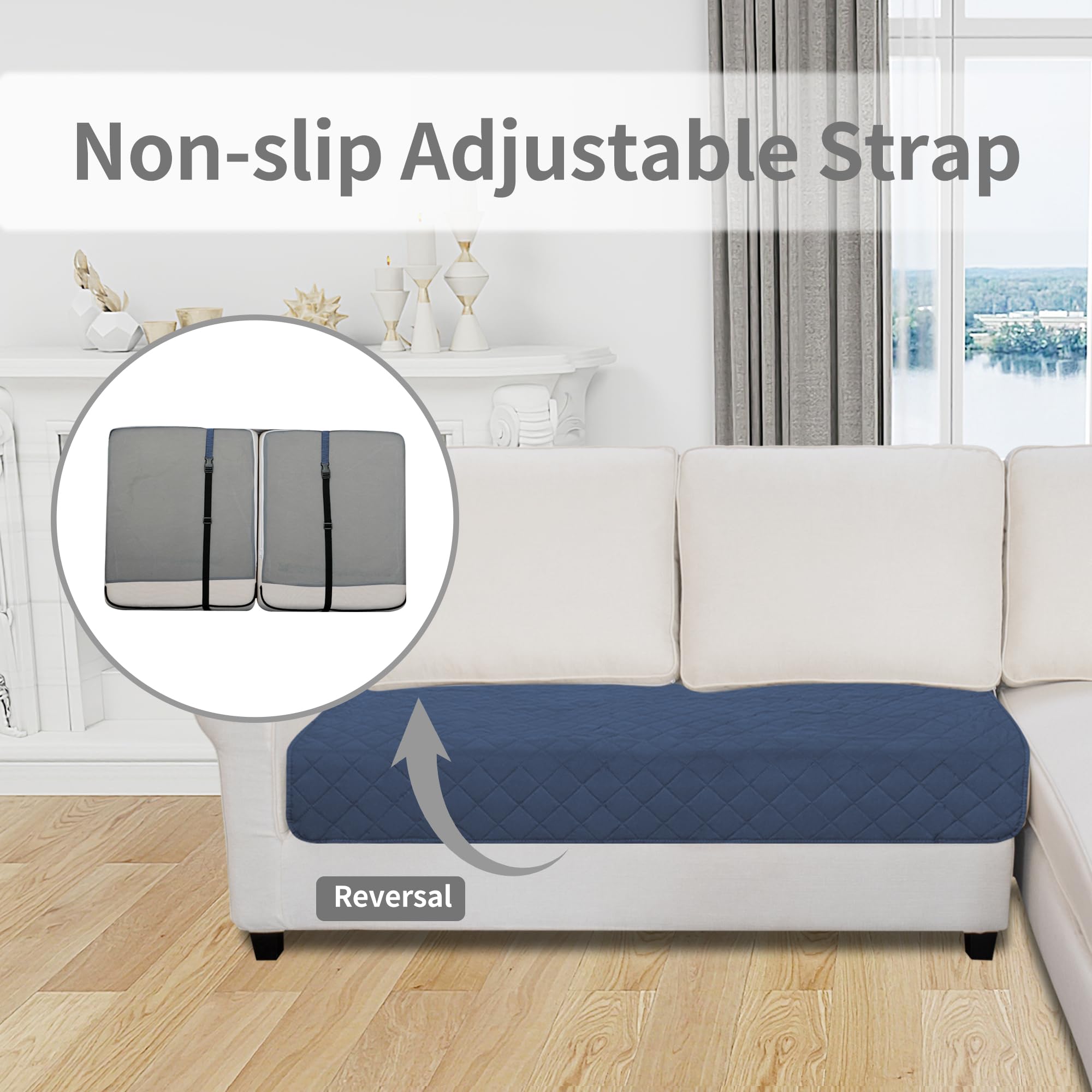 Sectional Couch Covers for Dogs L Shape Sofa Cover Reversible Sofa Slipcover Chaise Lounge Cover Furniture Protector Cover for Pets Dog Cat