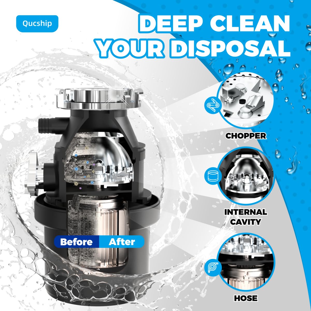 Garbage Disposal Cleaner Deodorizer Tablets (24 Count)