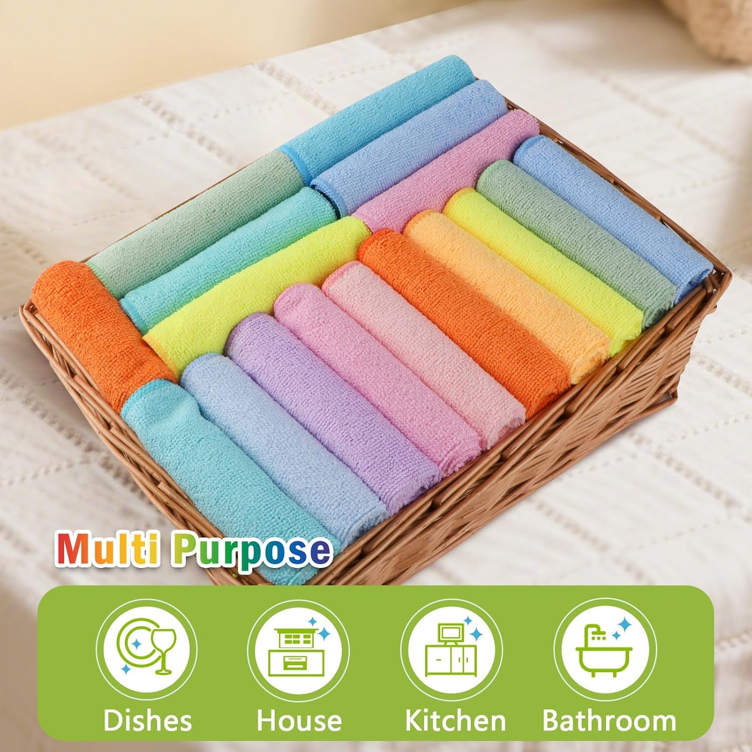 Microfiber Cleaning Cloth (50 Count)