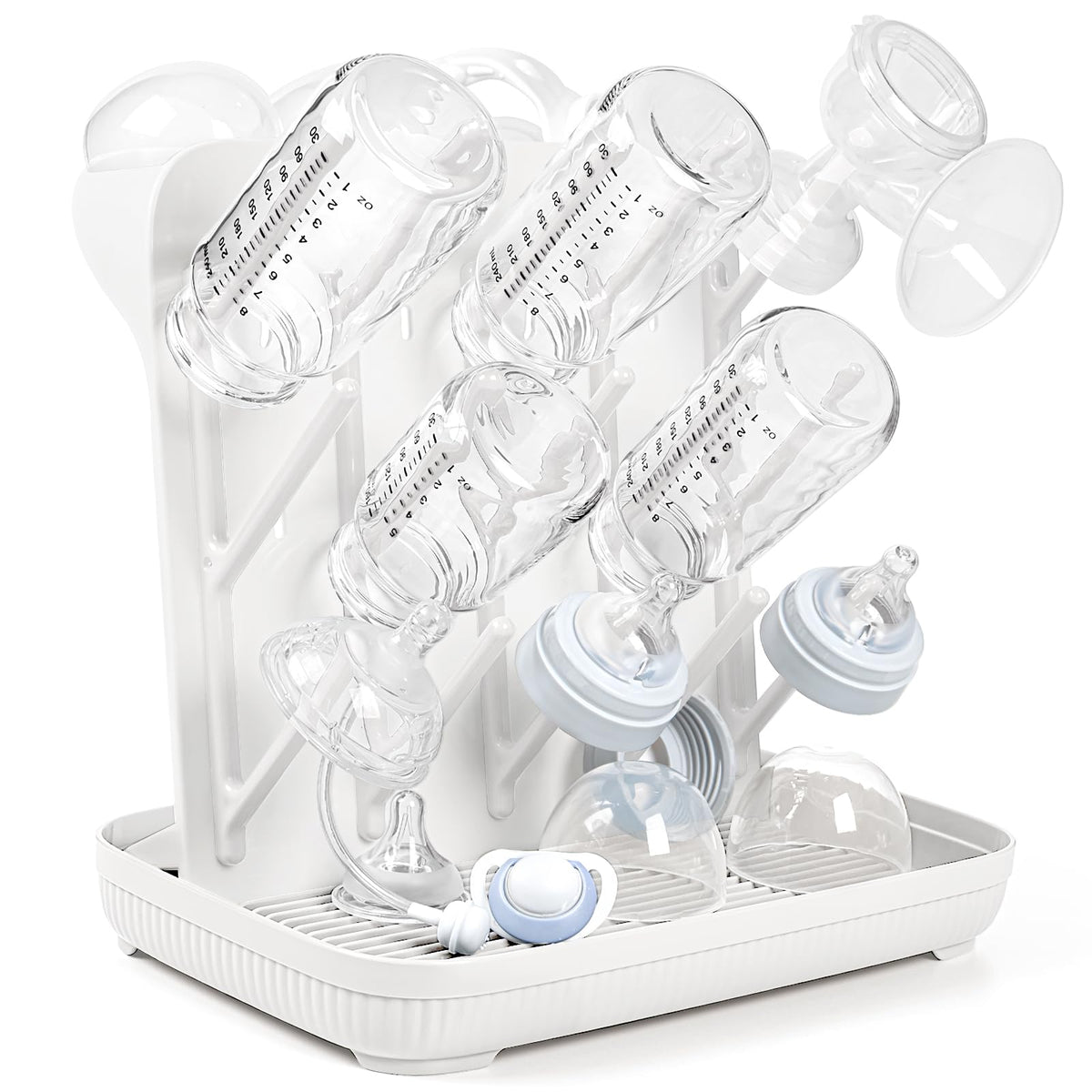Baby Bottle Drying Rack：Large Vertical Space Saver for Countertop