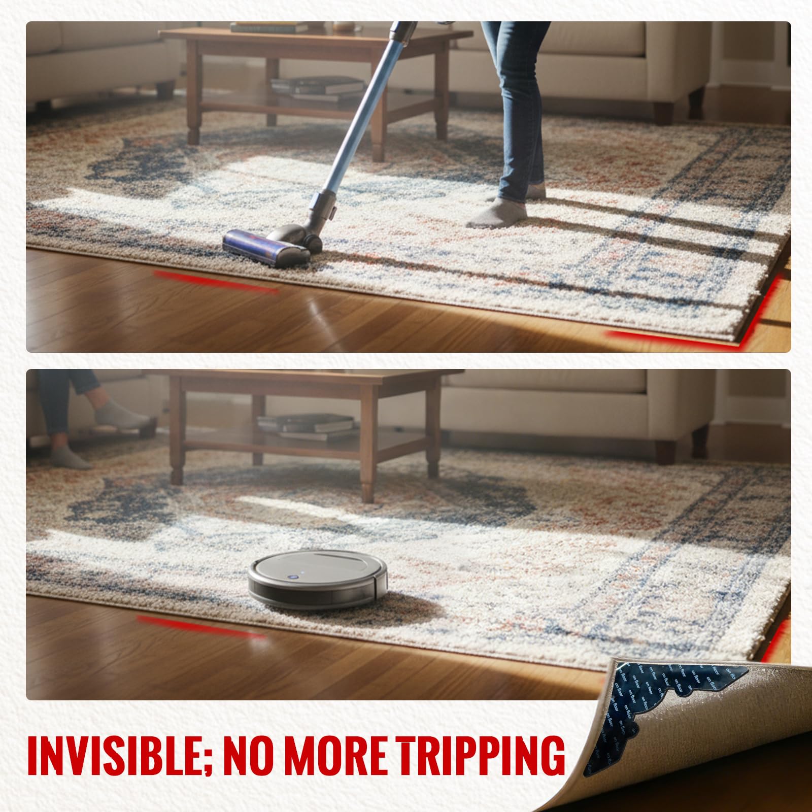 Reusable Rug Tape Non Slip Gripper (16 .)
