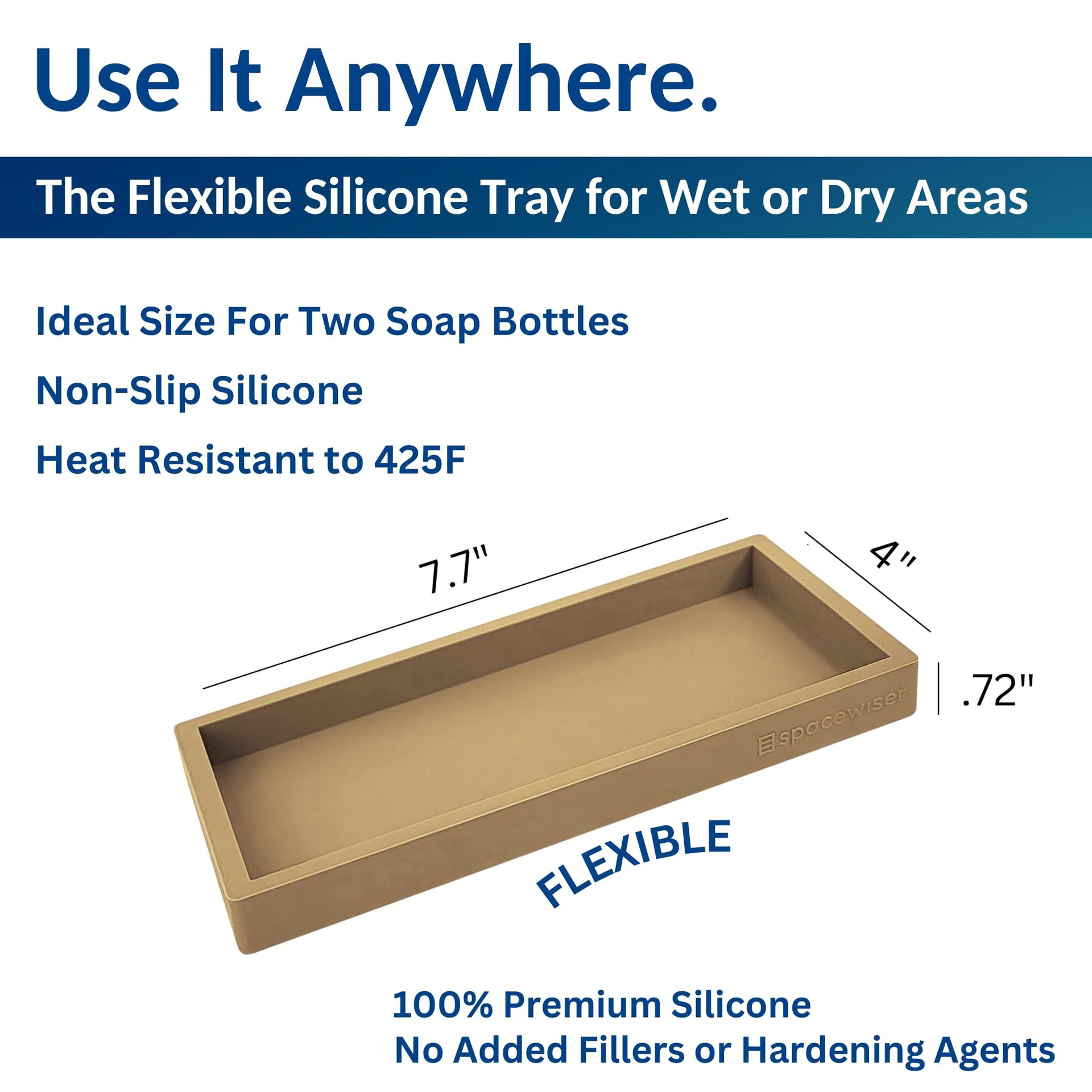Countertop & Vanity Silicone Tray