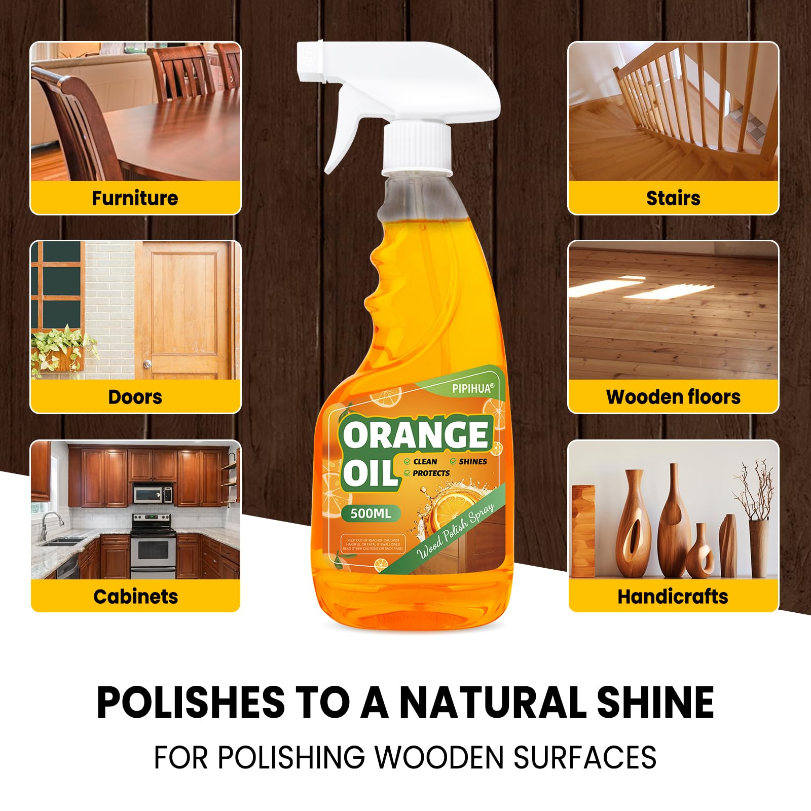 Wood Oil Polish Spray (16.9 Fl Oz)