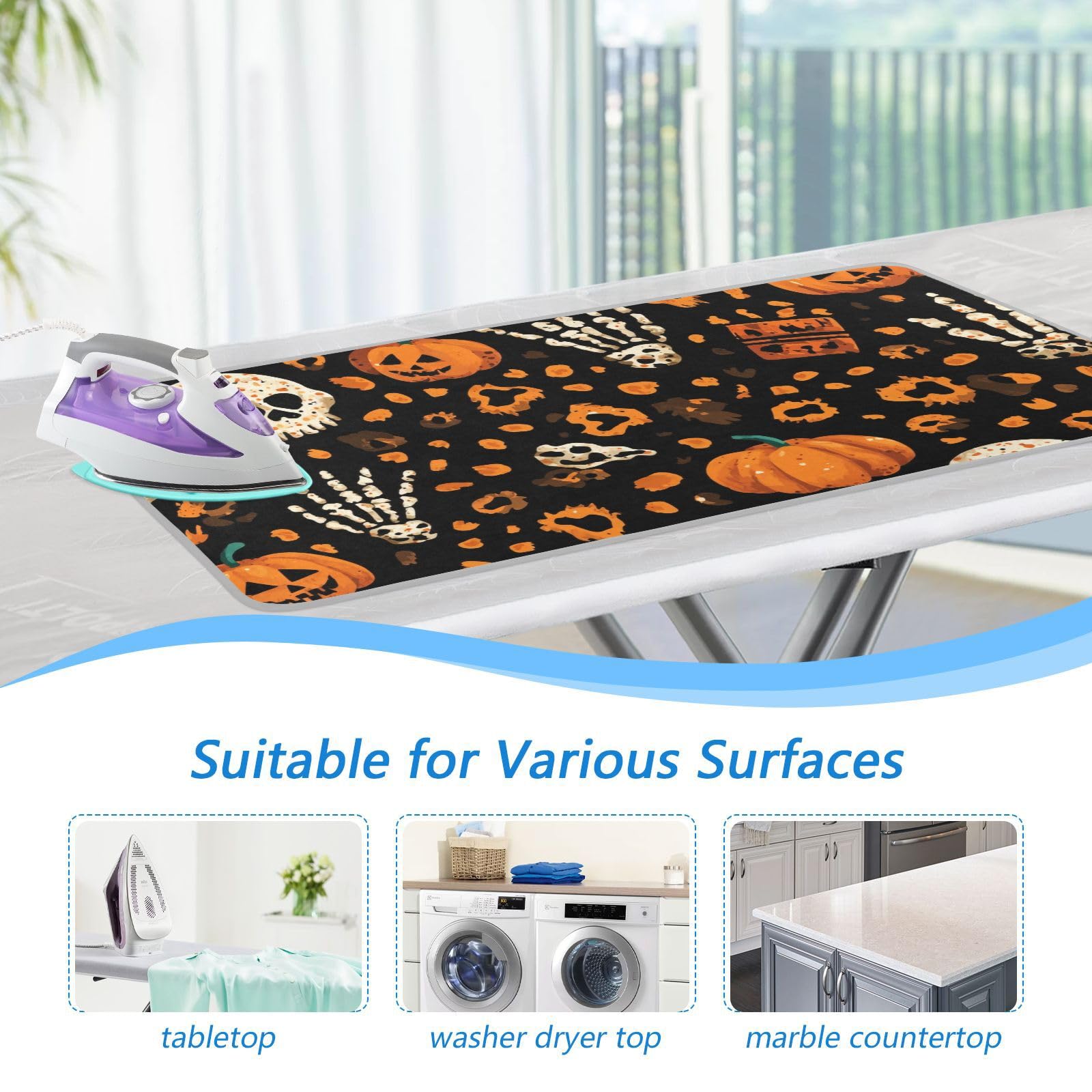 Ironing Mat Portable Ironing Pad Ironing Blanket for Table Top Heat Resistance Double