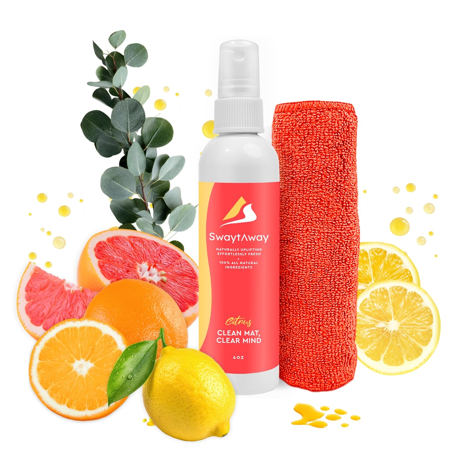 SwaytAway Fitness Mat Mist with Towel