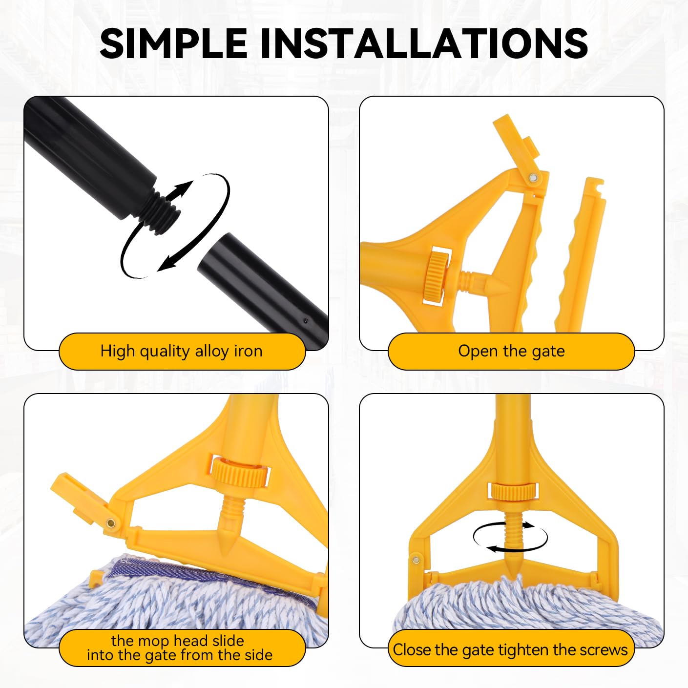 Mop Handle Commercial Heavy Duty