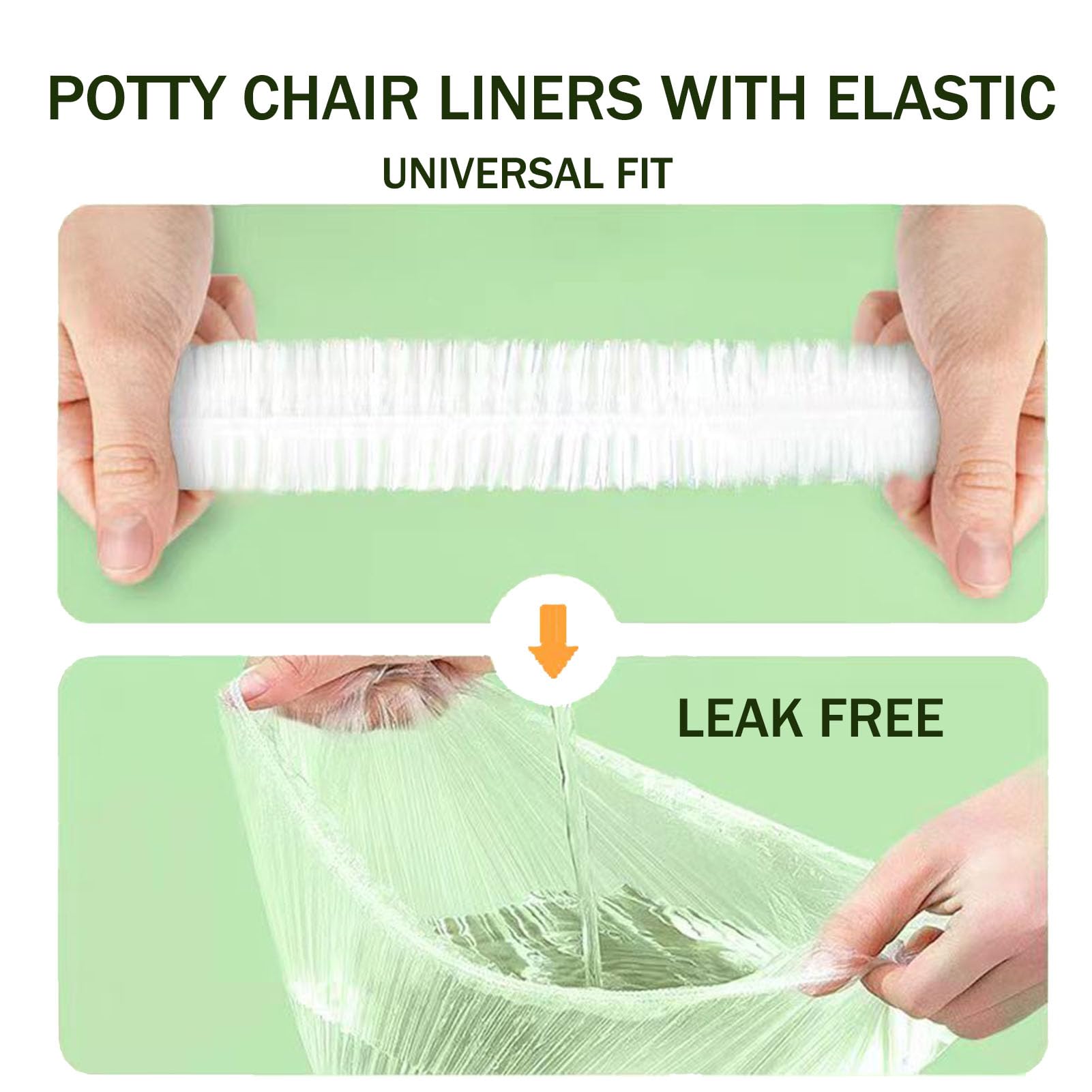 Potty Chair Liners with Elastic