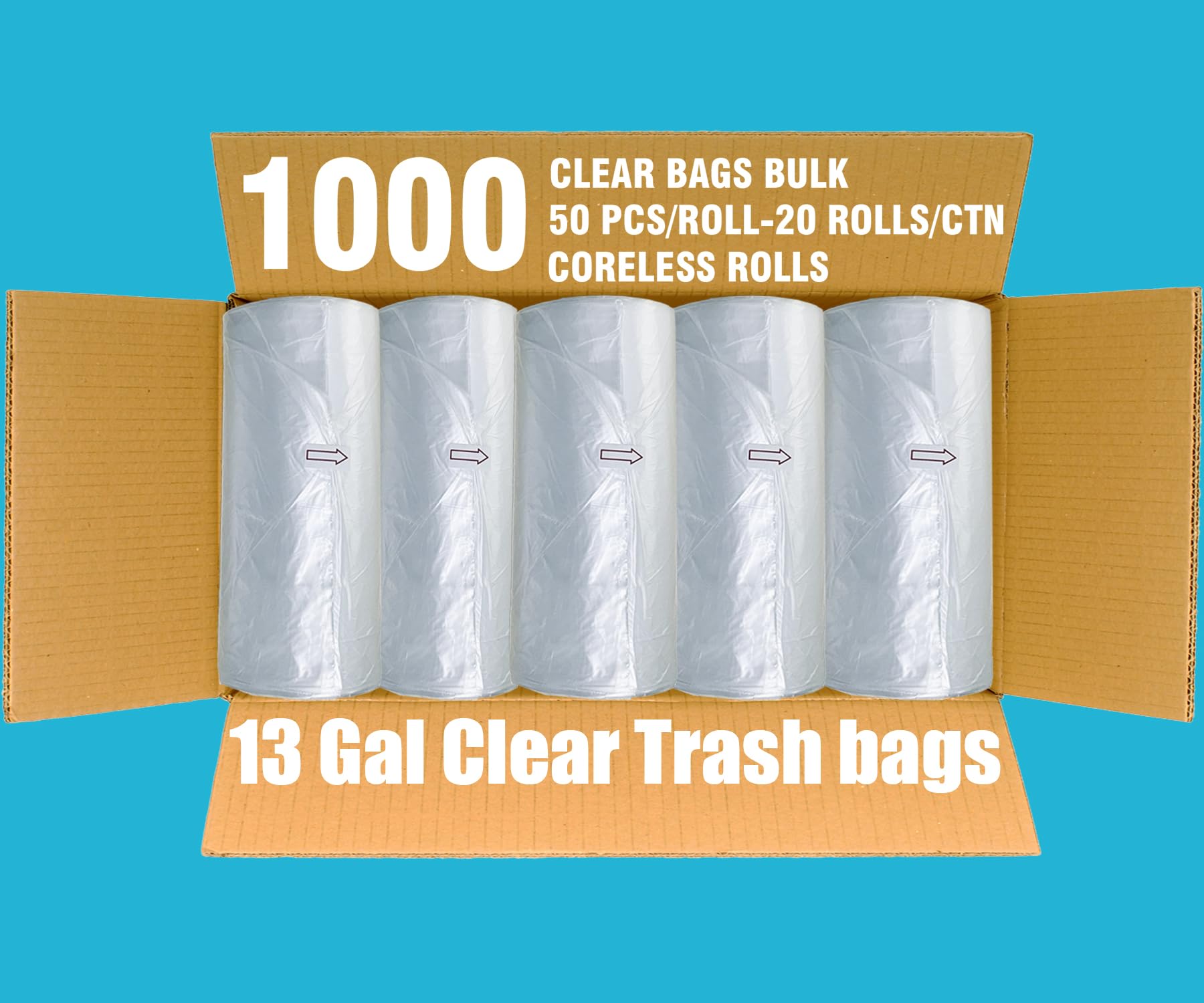 Trash Bags 13 Gallon (1000 Count)