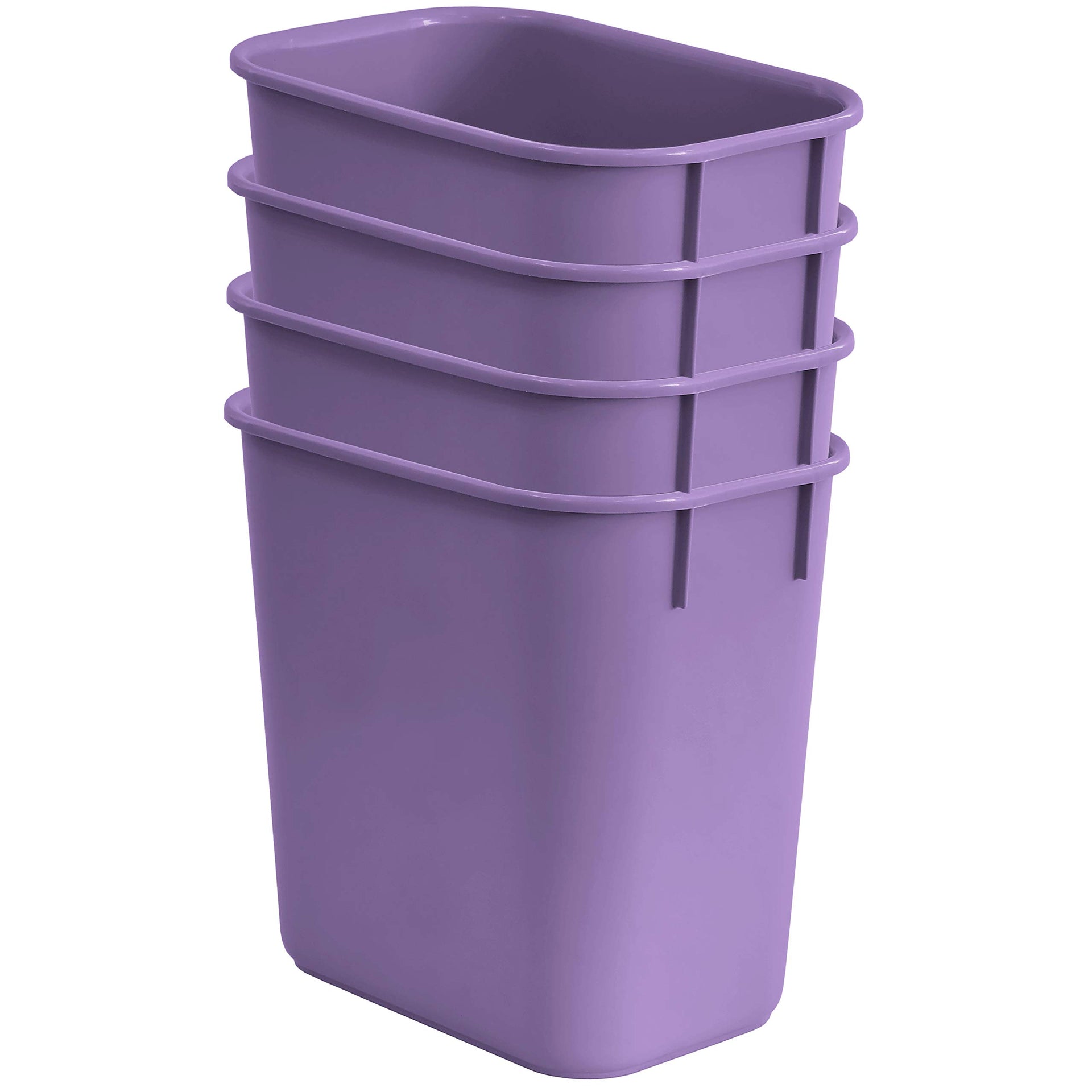 Wastebasket Deskside Bin (4 Count)