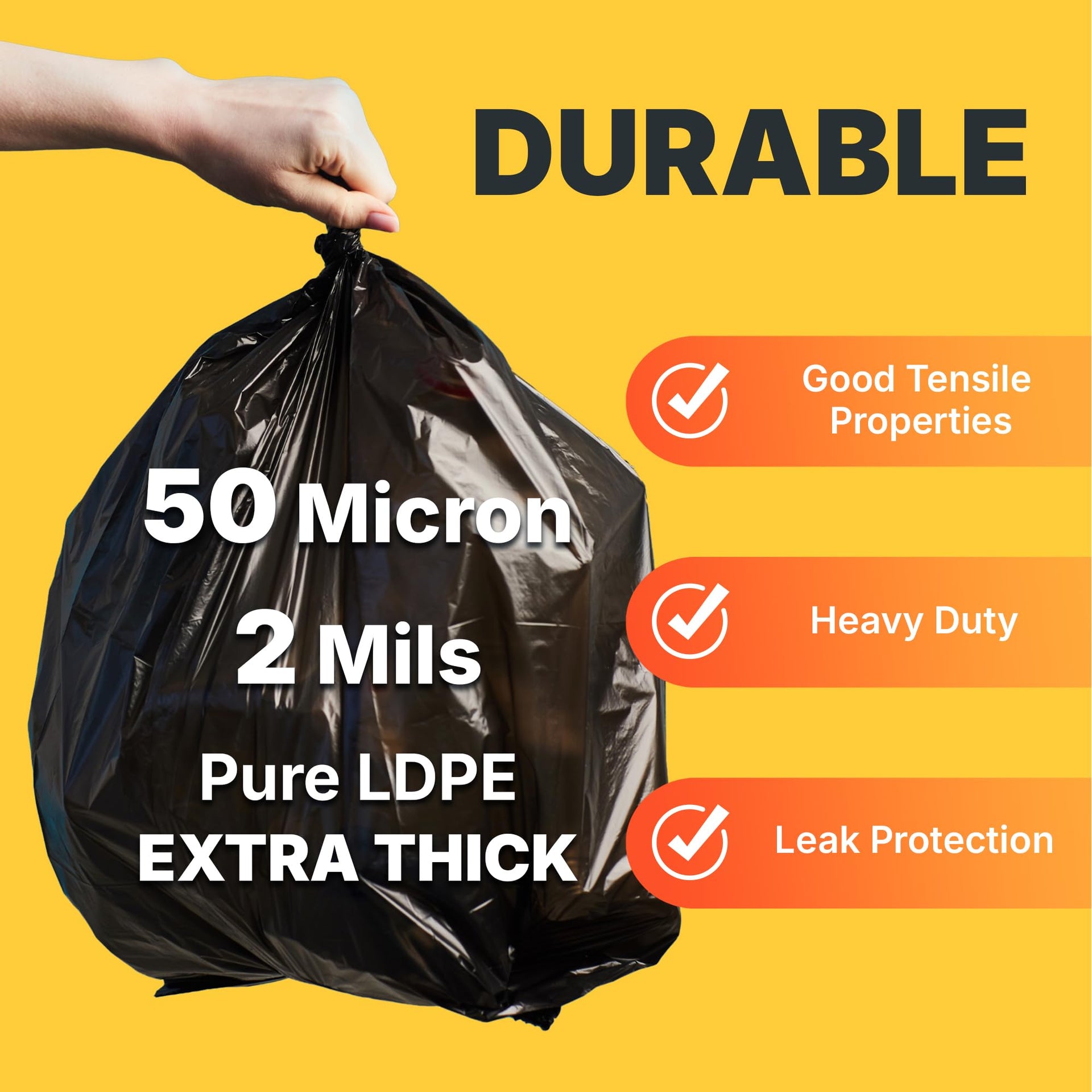 55 60 Gallon Trash Bags (50 Count)