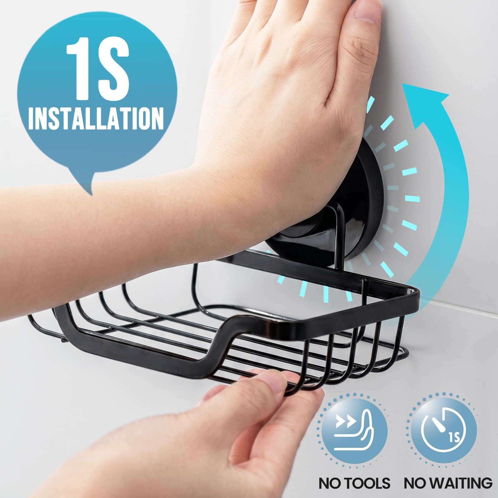 Soap Dish Bar Soap Holder Suction Cup