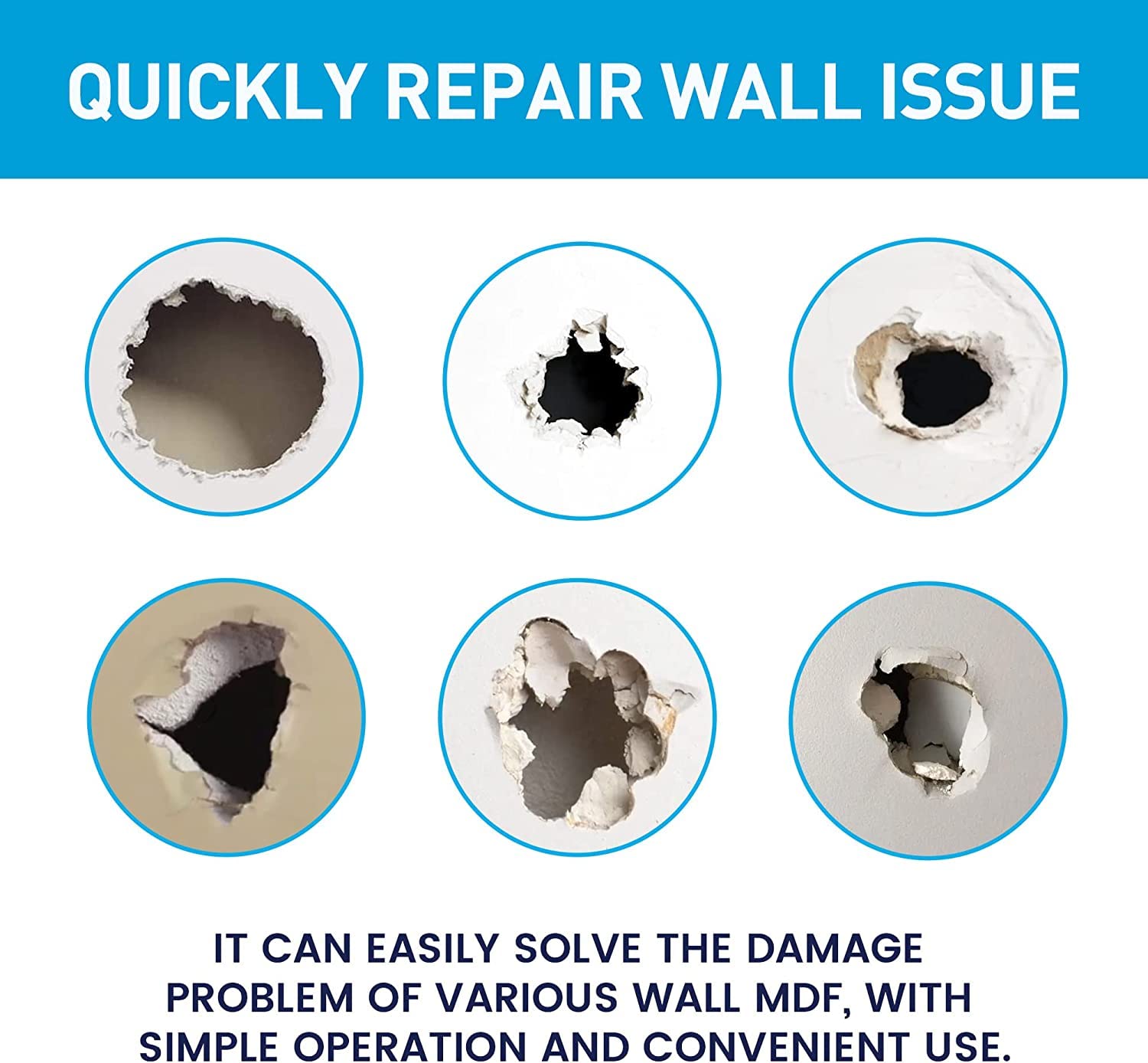 Spackle Wall & Drywall Repair Patch Kit with Tools