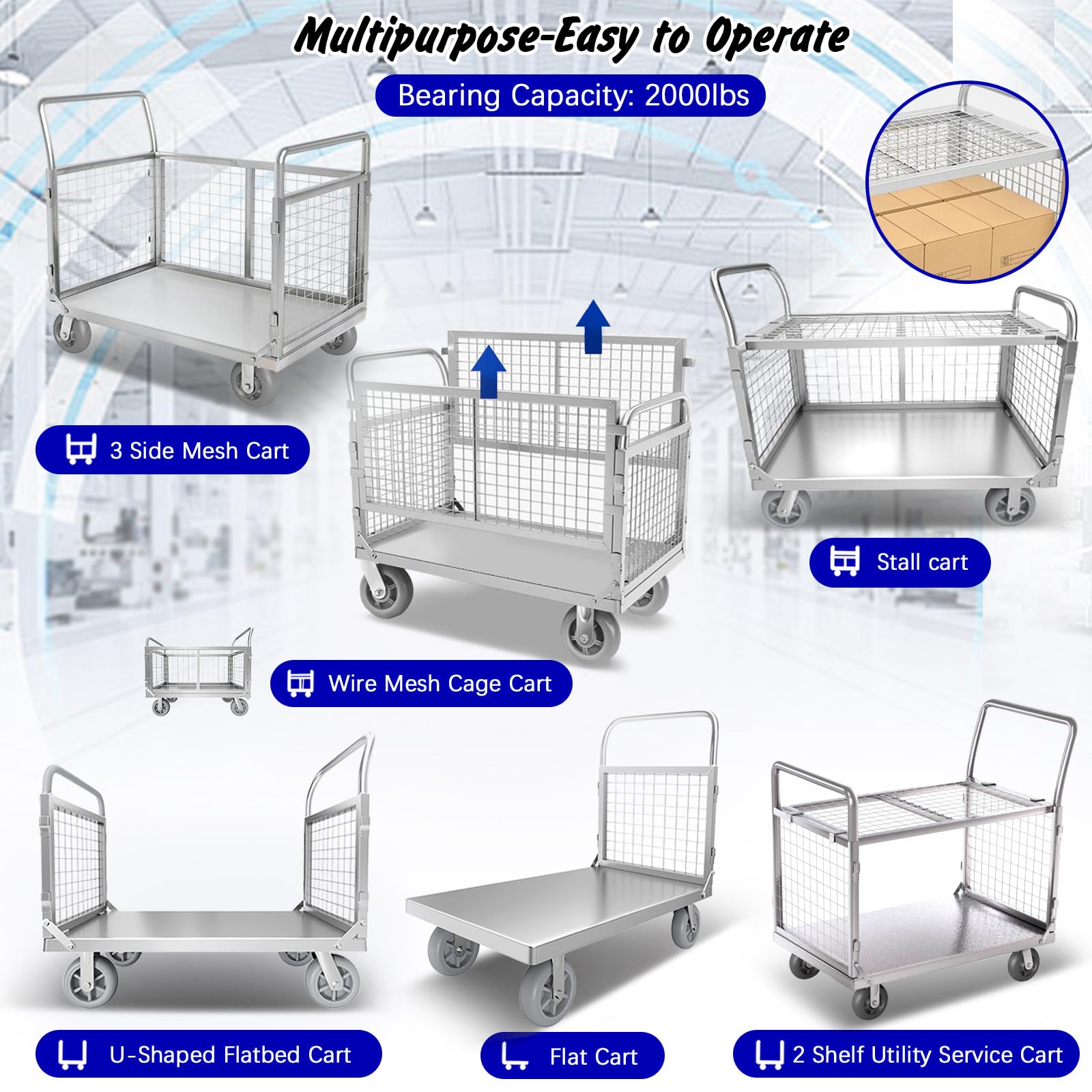 Platform Truck with Cage