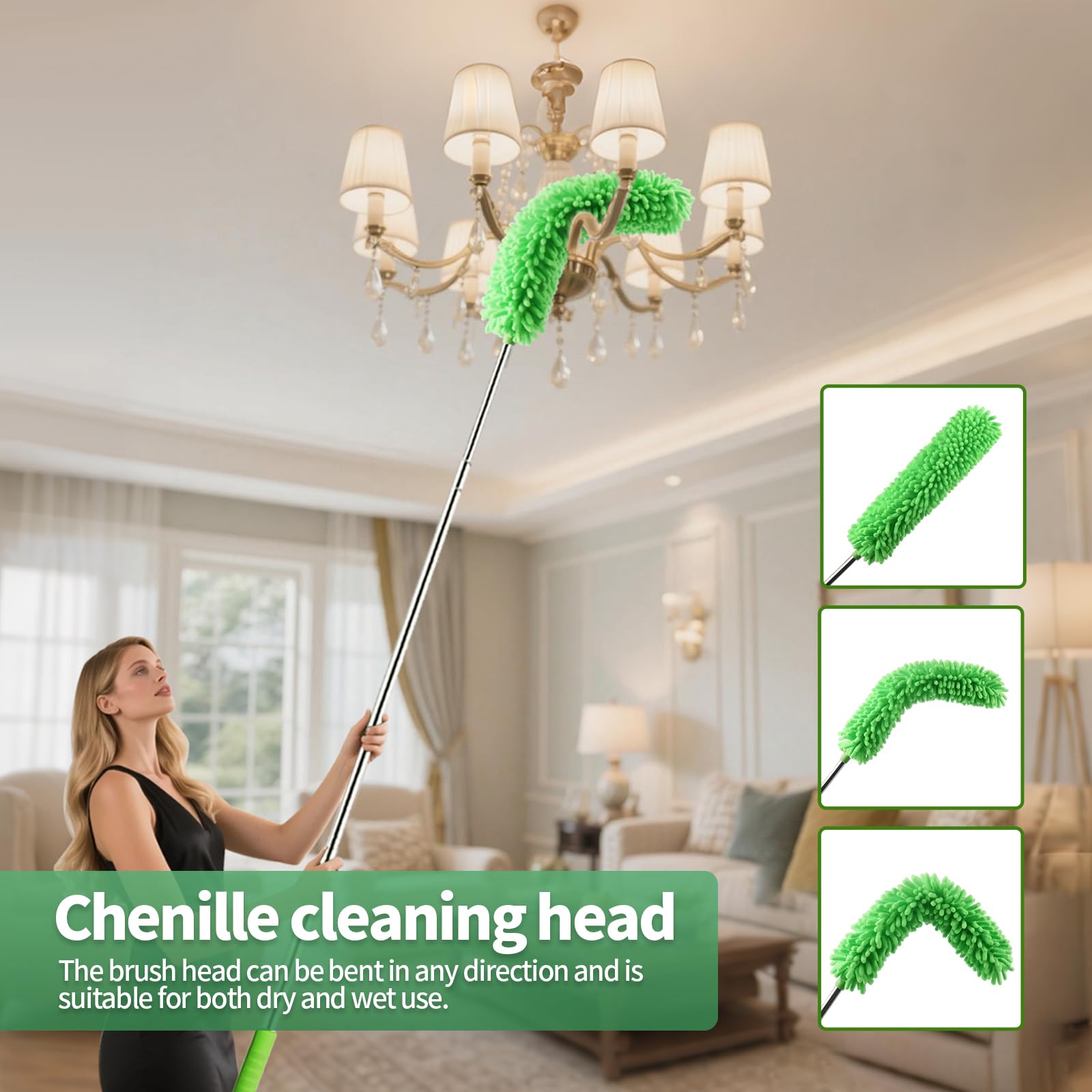 dusters for Cleaning extendable Long Handle