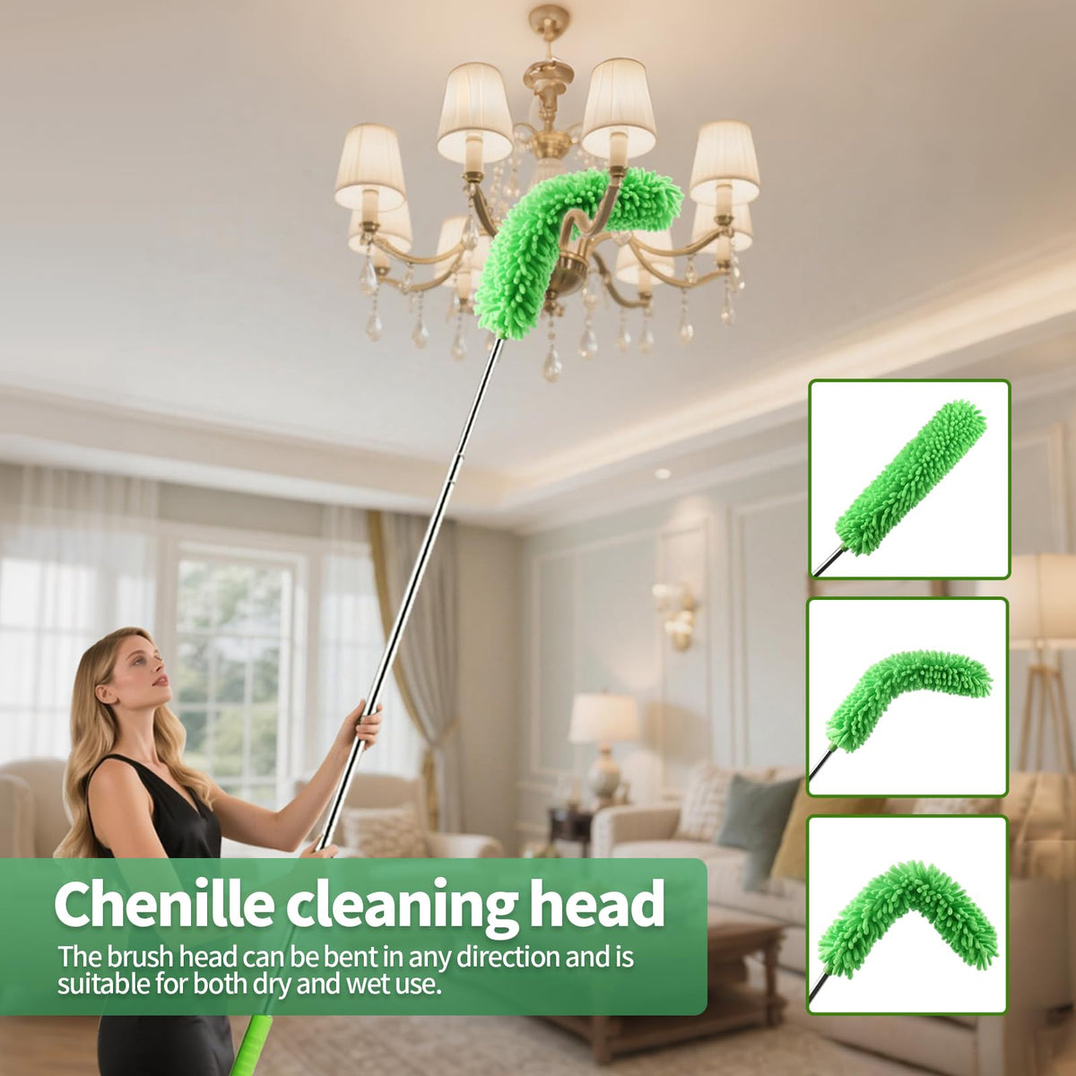 dusters for Cleaning extendable Long Handle