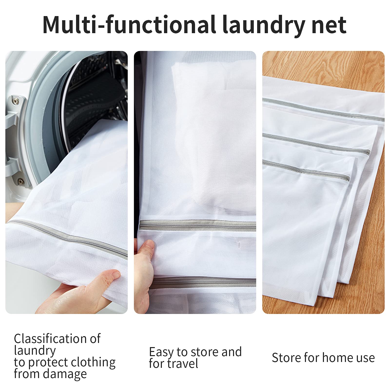 3 Pack XXL Mesh Laundry Bags by MDSXO (3 Count)