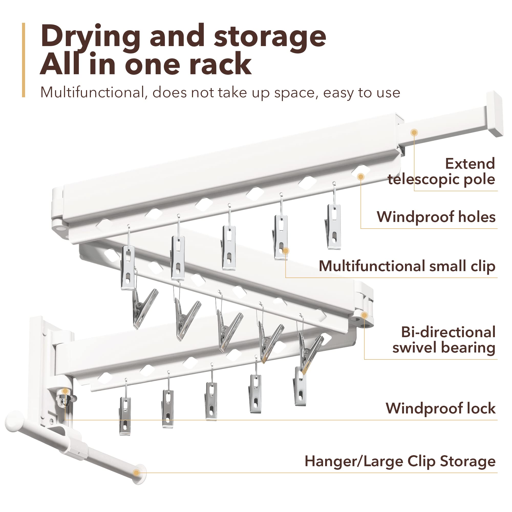 Wall Mounted Clothes Hanger