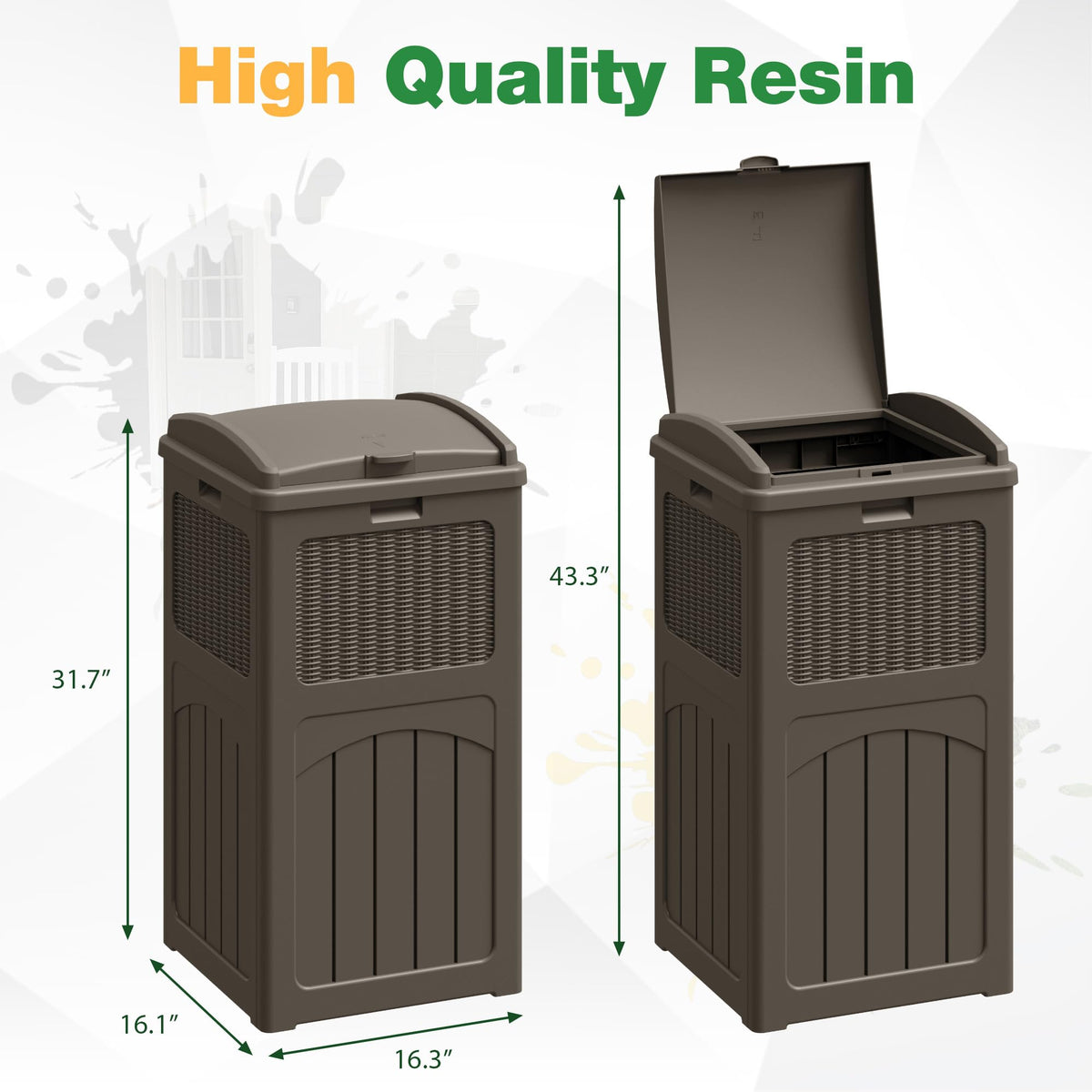 30 Gallon Trash Can (2 Count)
