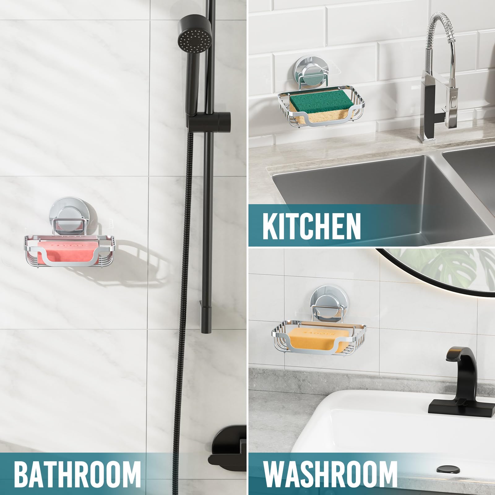 Soap Dish Bar Soap Holder Suction Cup