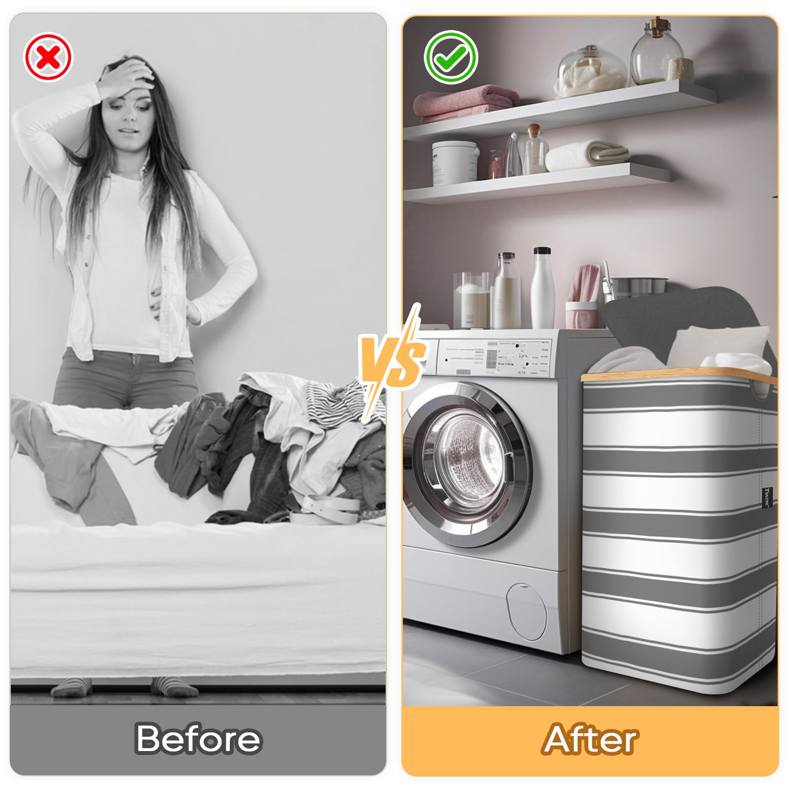 Laundry Hamper with Lid