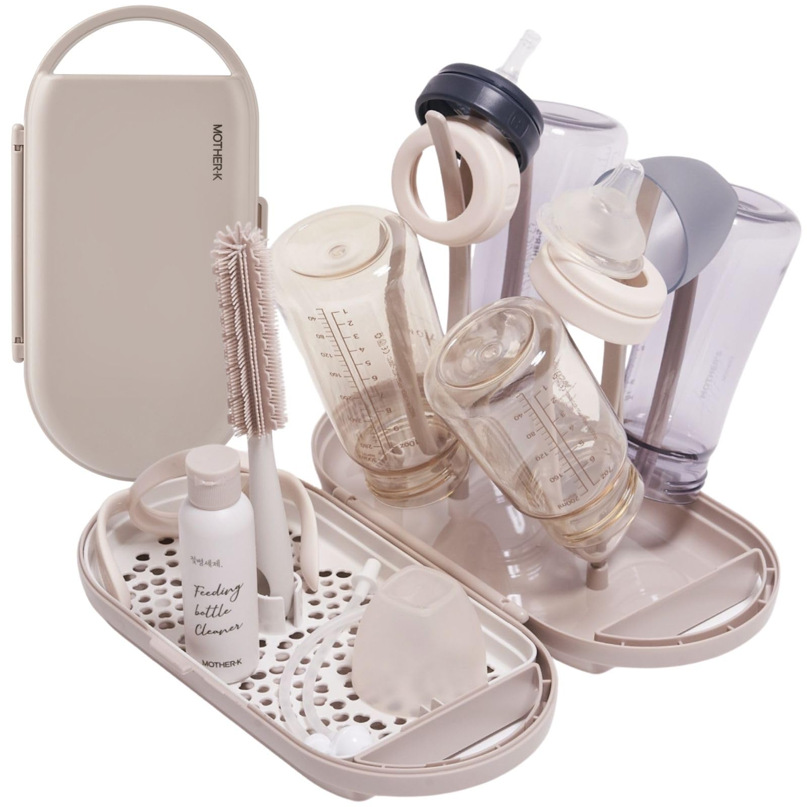 Travel Baby Bottle Drying Rack Set