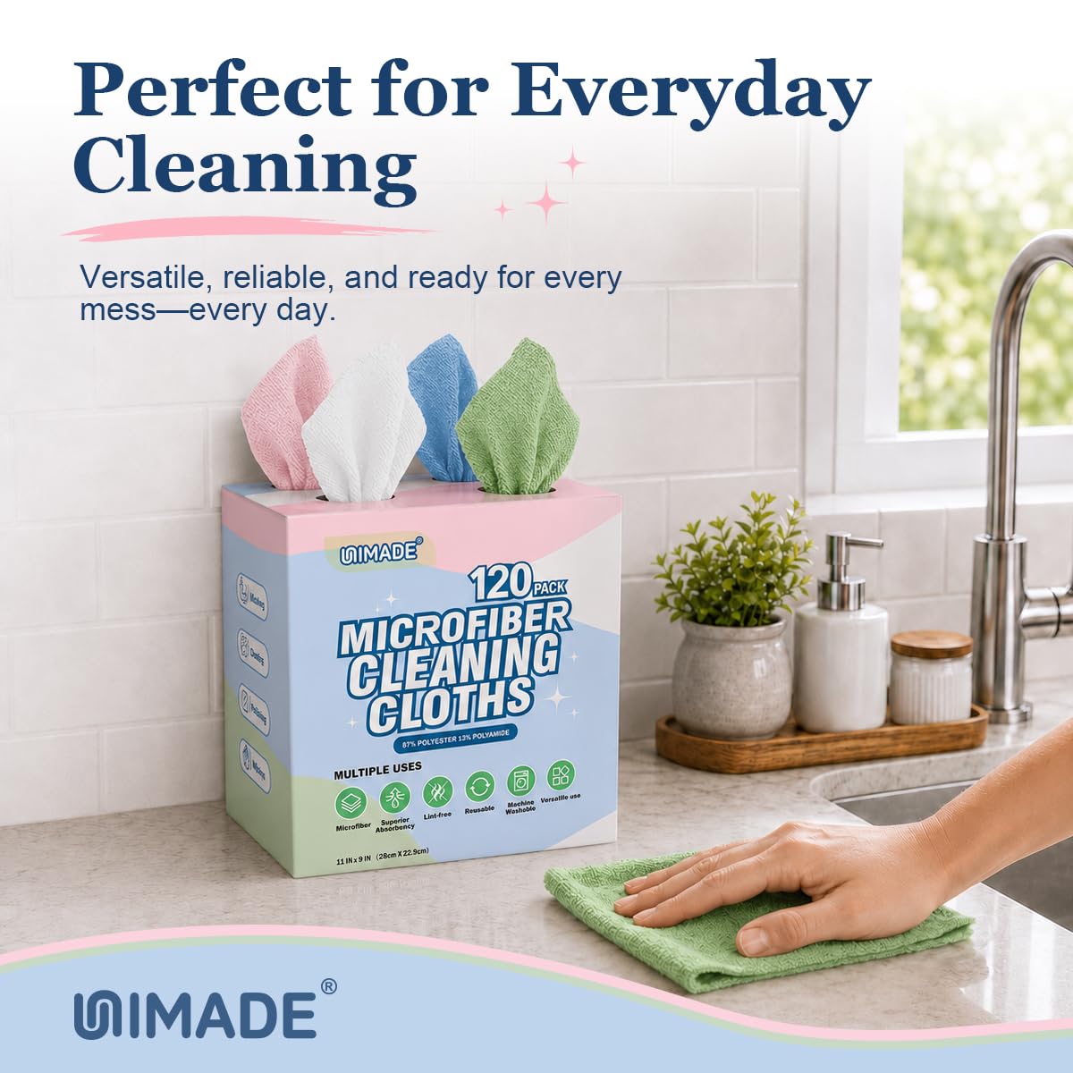Microfiber Cleaning Cloth (120 Count)