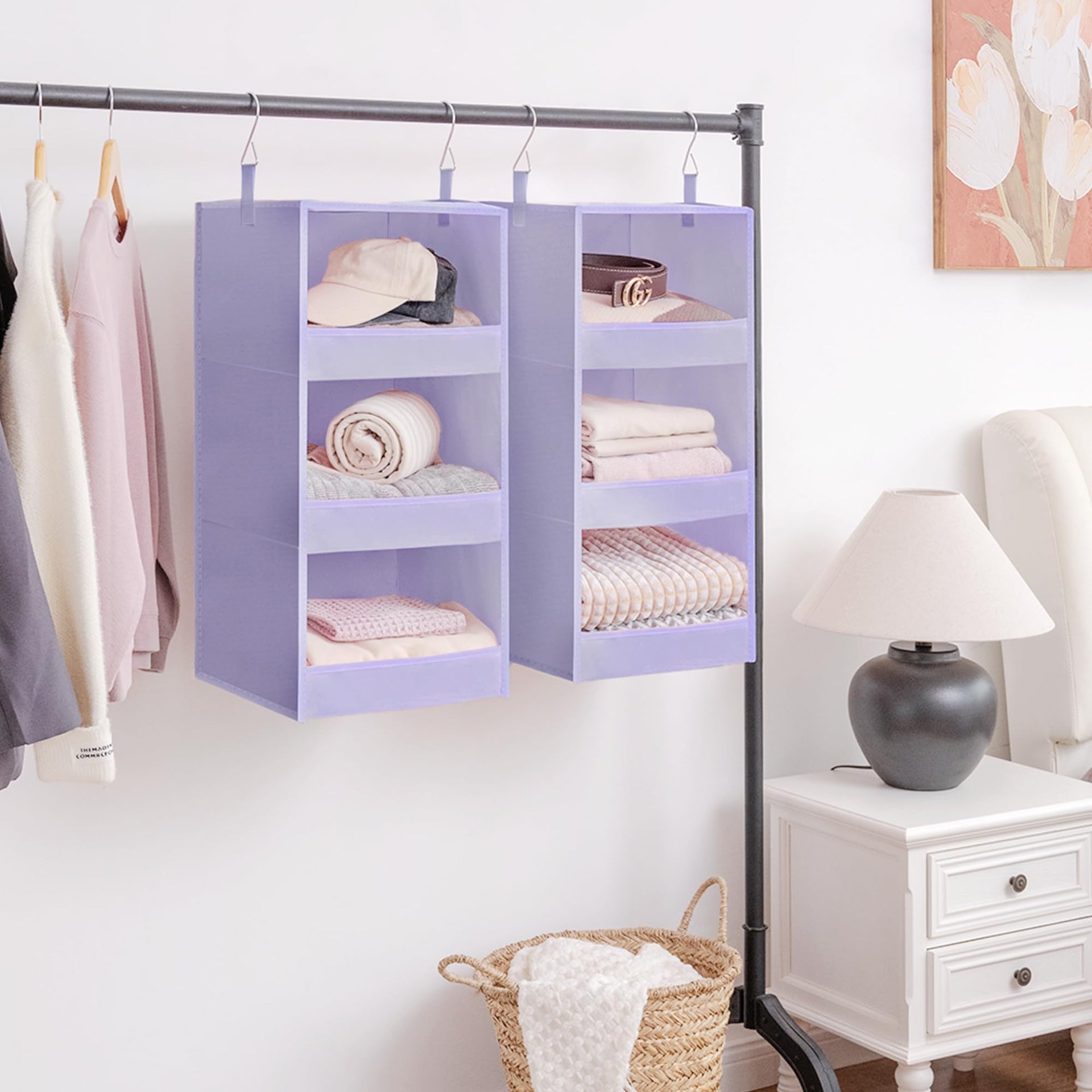 3 Shelf Hanging Closet Organizer (2 Count)