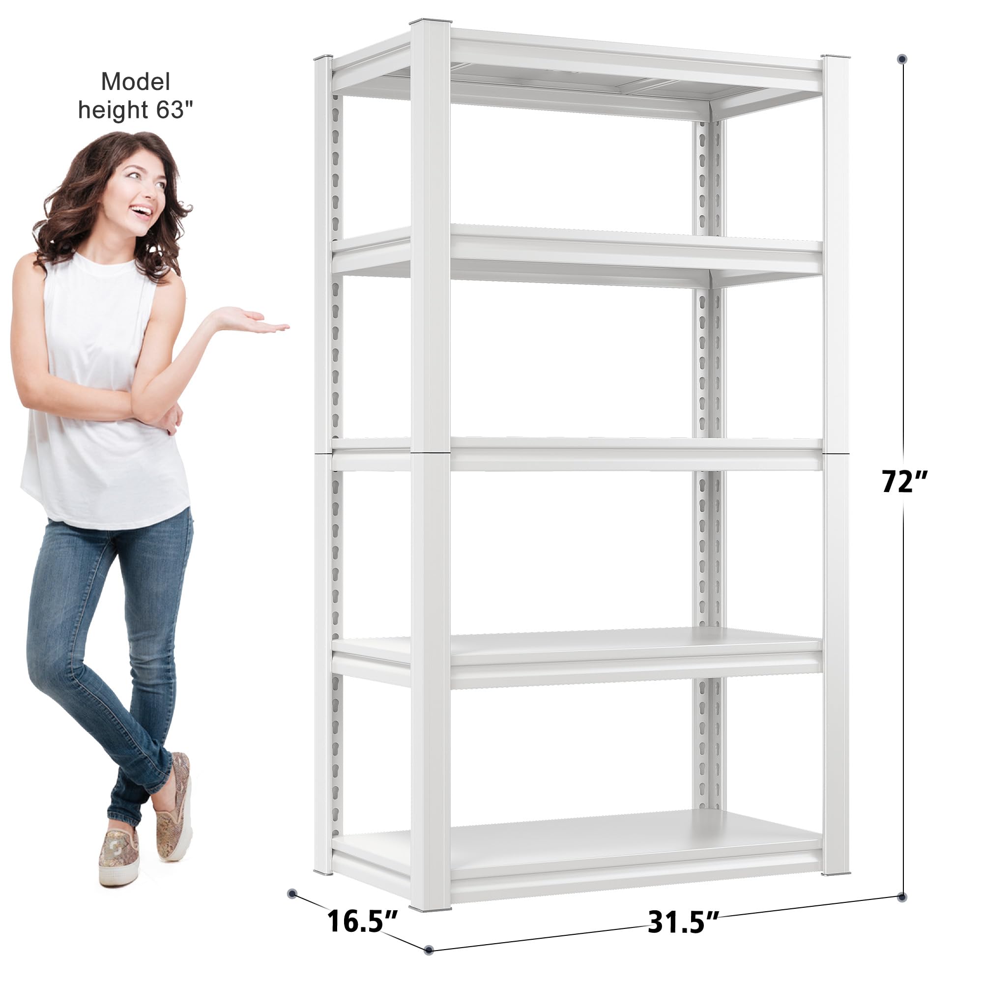 72''H Garage Shelving