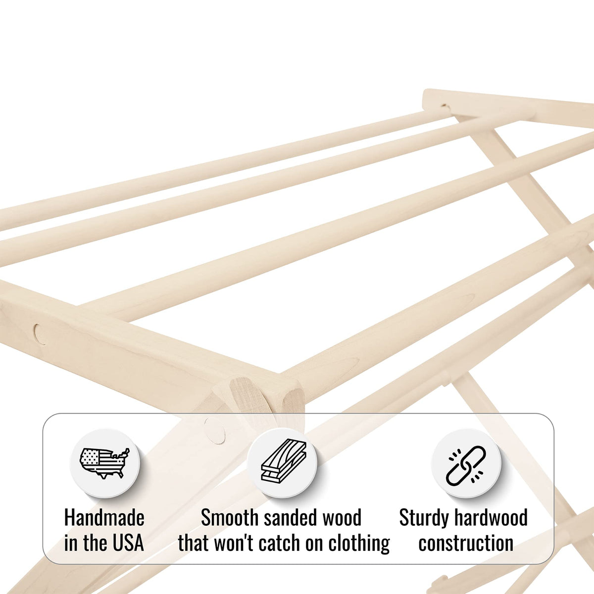 Premium American Maple Clothes Drying Rack