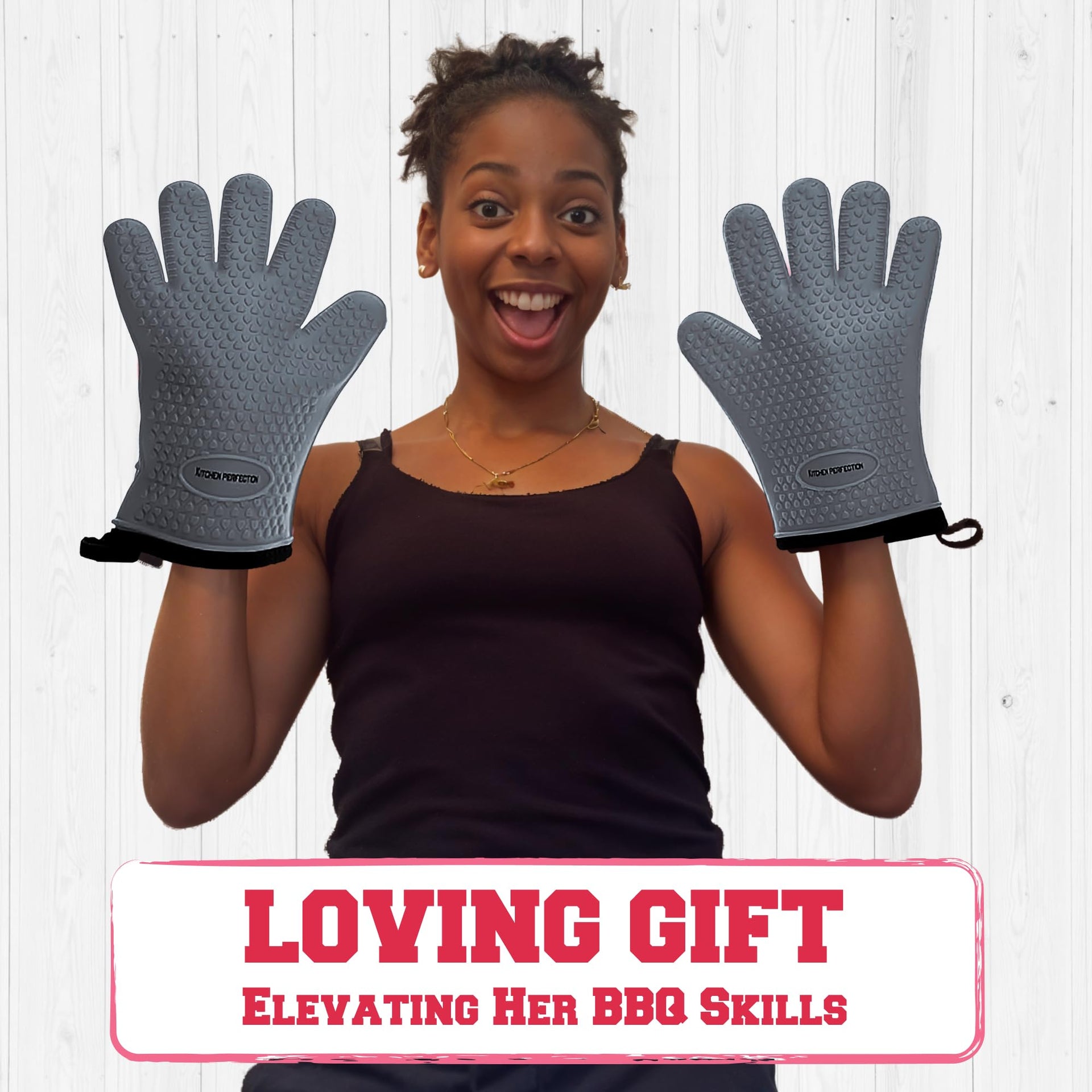 Silicone Smoker BBQ Gloves (2 Count)