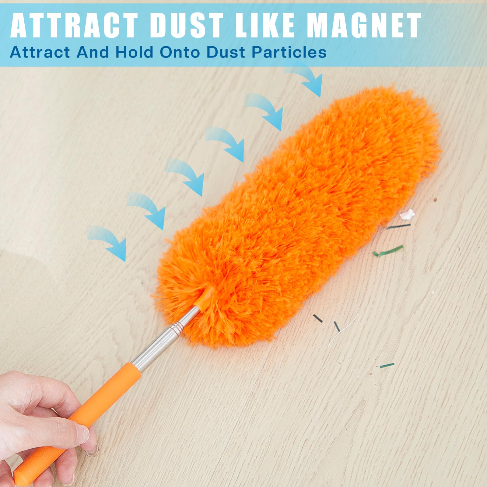 1 Pcs Microfiber Feather Duster for Cleaning